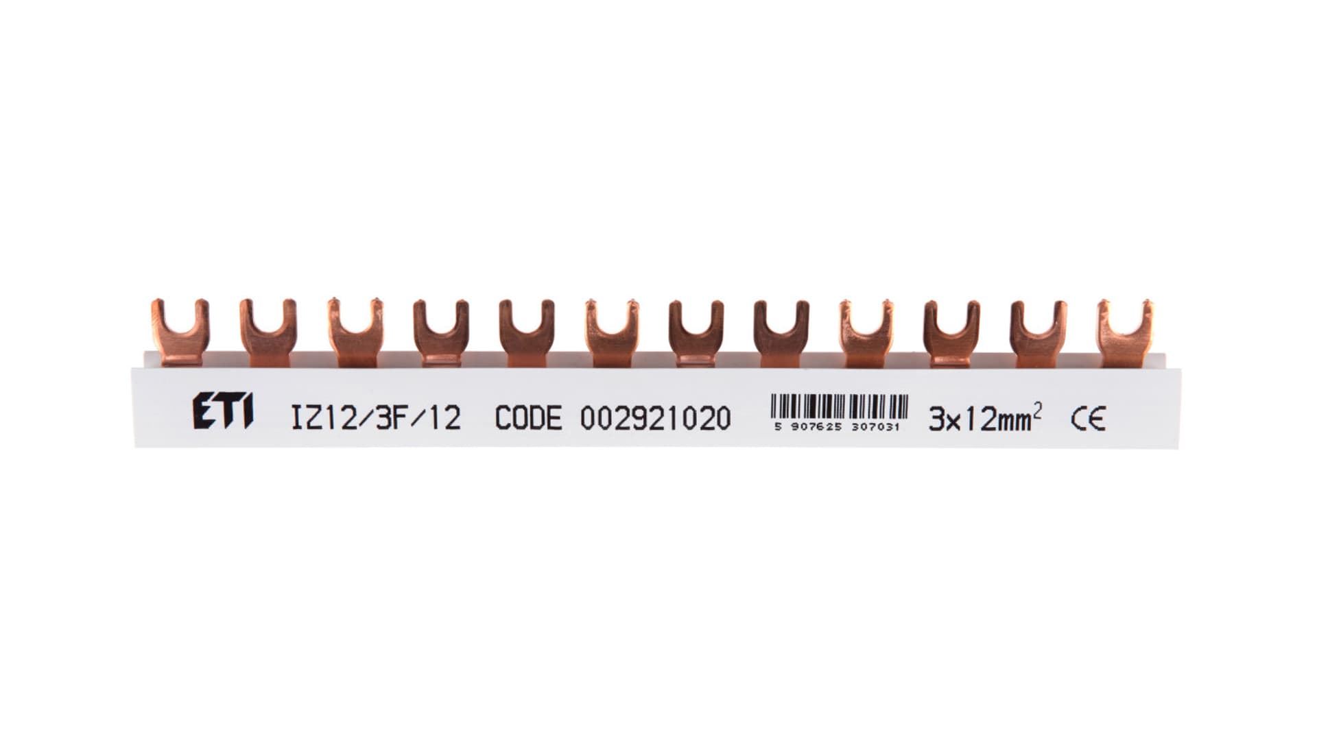 

Szyna łączeniowa widełkowa 3P 80A 12mm2 (12 mod.) IZ12/3F/12 002921020, 12 mod.) iz12/3f/12 00292102