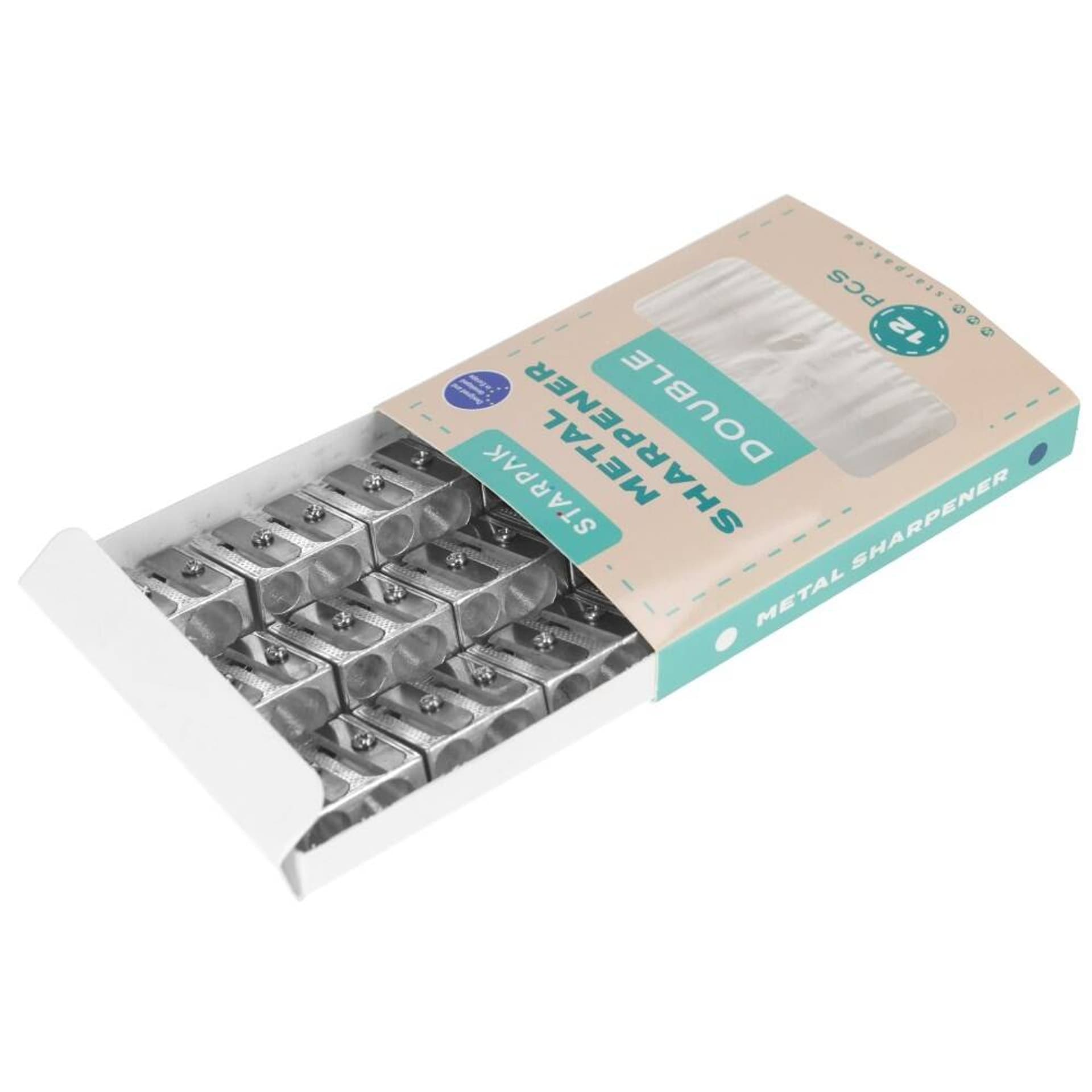 

Temperówka szkolna metalowa 2 ostrza A 12 STARPAK 413981