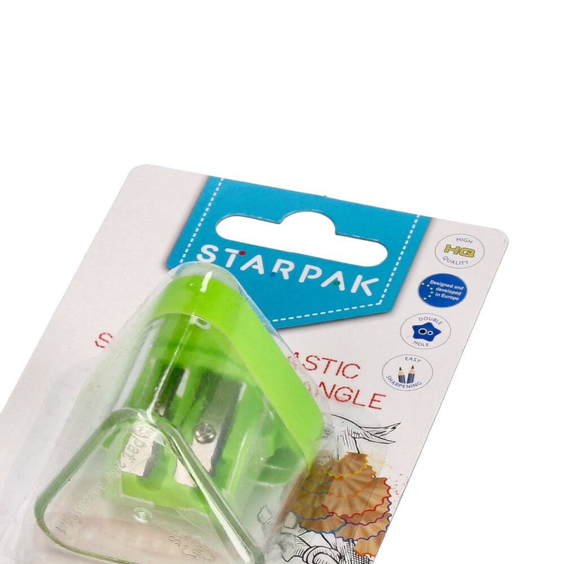 

Temperówka 2 ostrza trójkątna zielona B/C STARPAK 470995