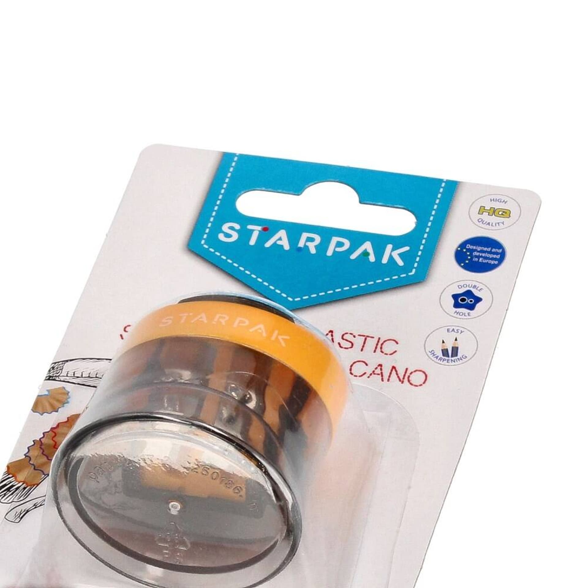 

Temperówka 2 ostrza Wulkan pomarańczowa B/C STARPAK 471002
