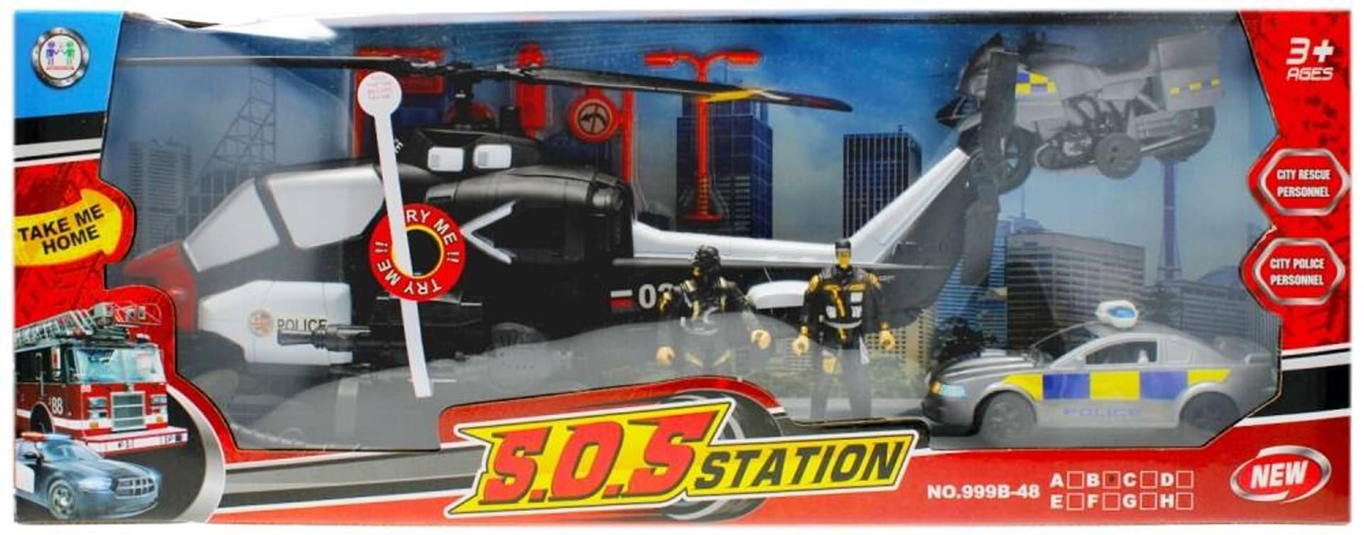 

HELIKOPTER Z 2FIGURKAMI POLICJANTA DŹWIĘK ŚWIATŁO
