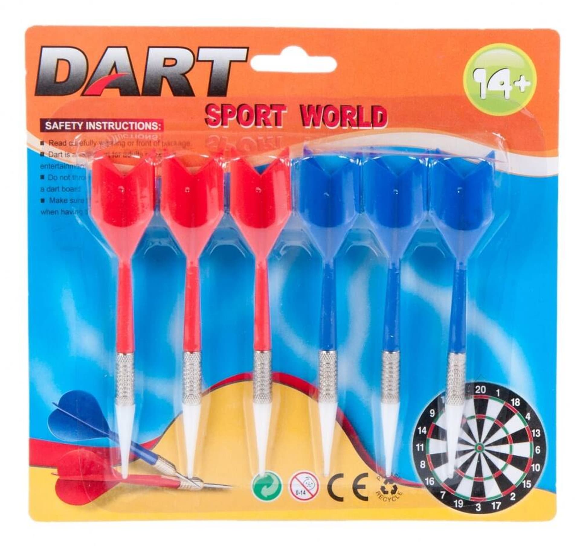 

RZUTKI DART ZESTAW 6 SZTUK DLA DZIECI RZUCANIE