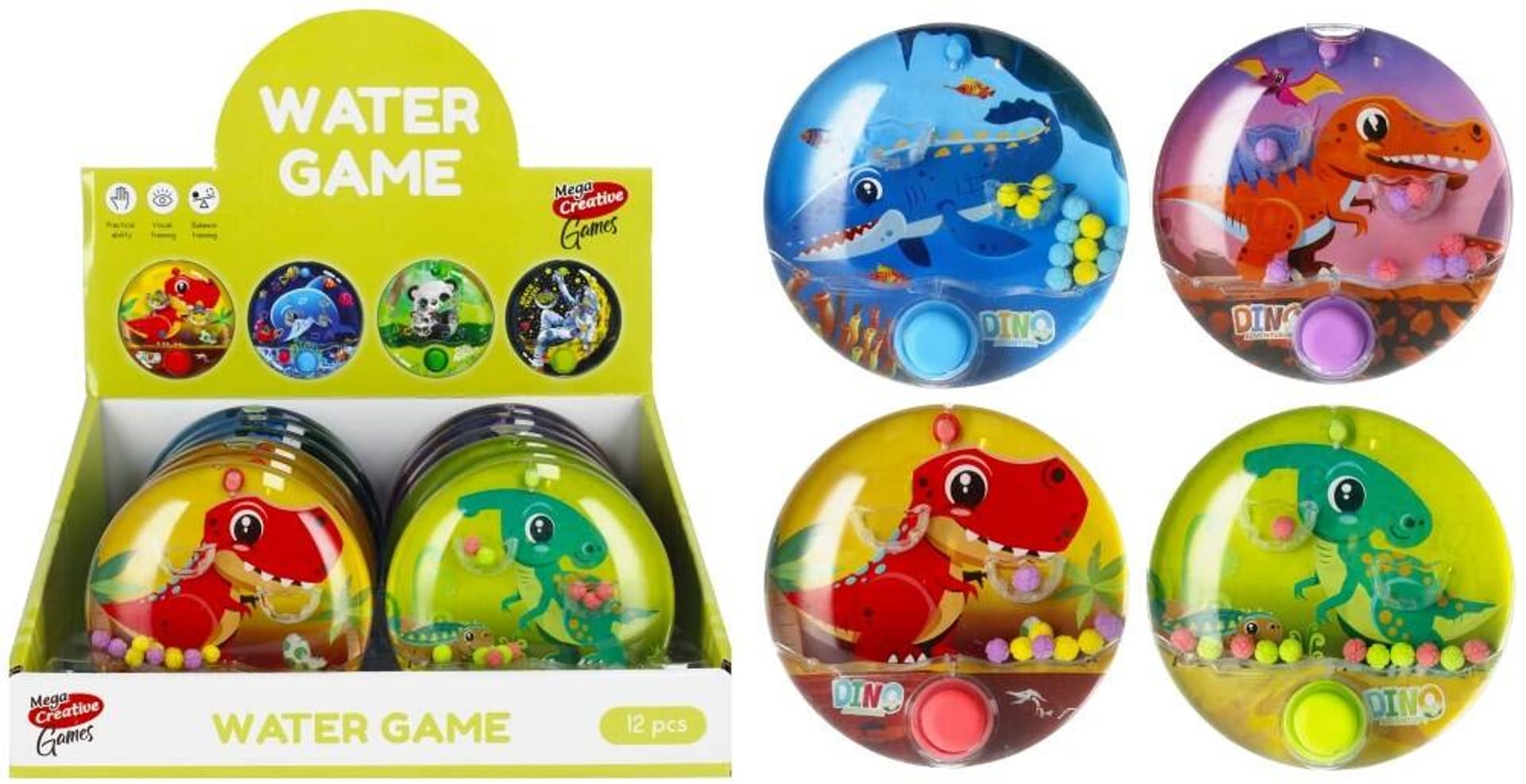

GRA ZRĘCZNOŚCIOWA WODNA DINO KULKI DLA DZIECI