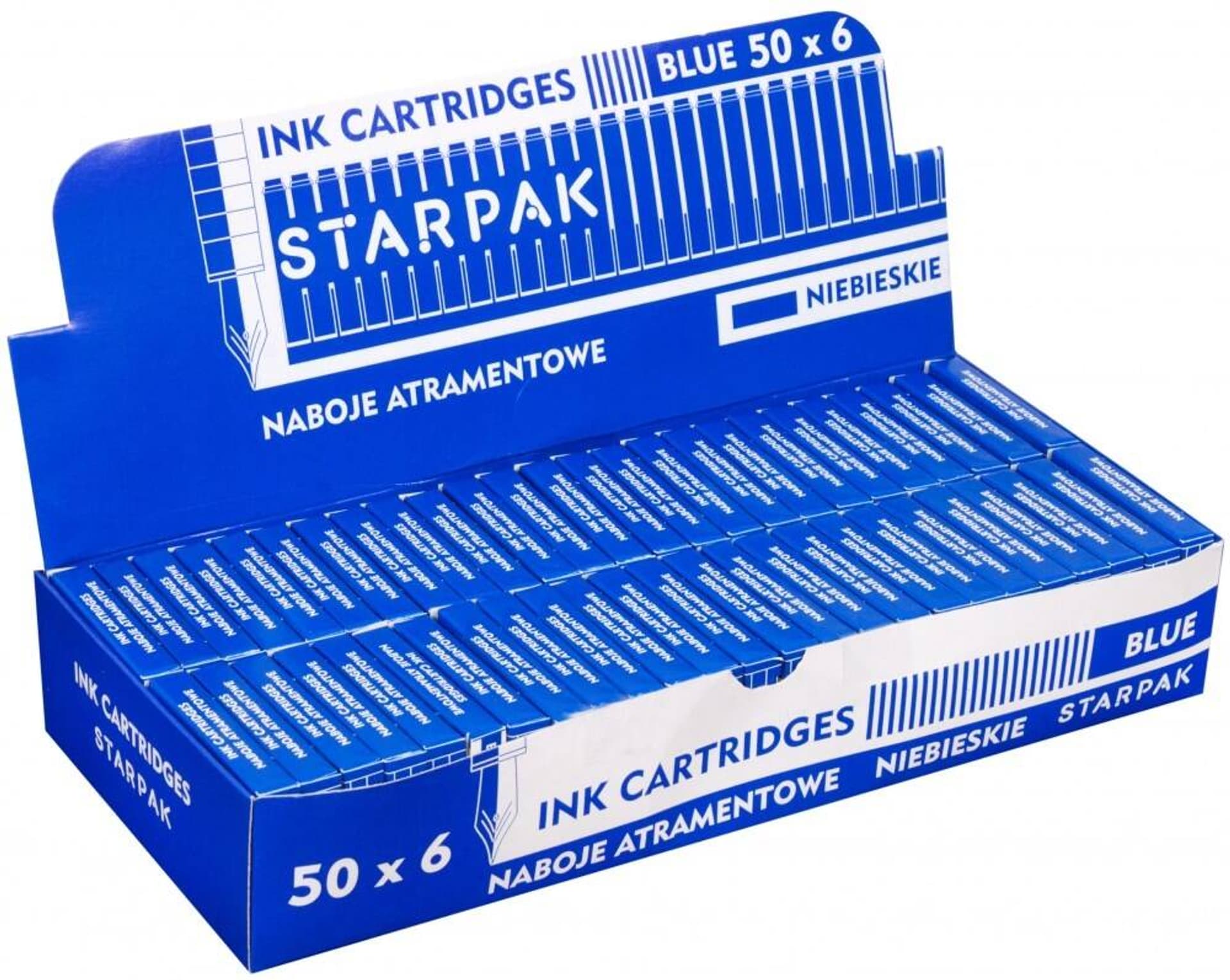 

Naboje do piór krótkie niebieskie 6szt STARPAK 299829