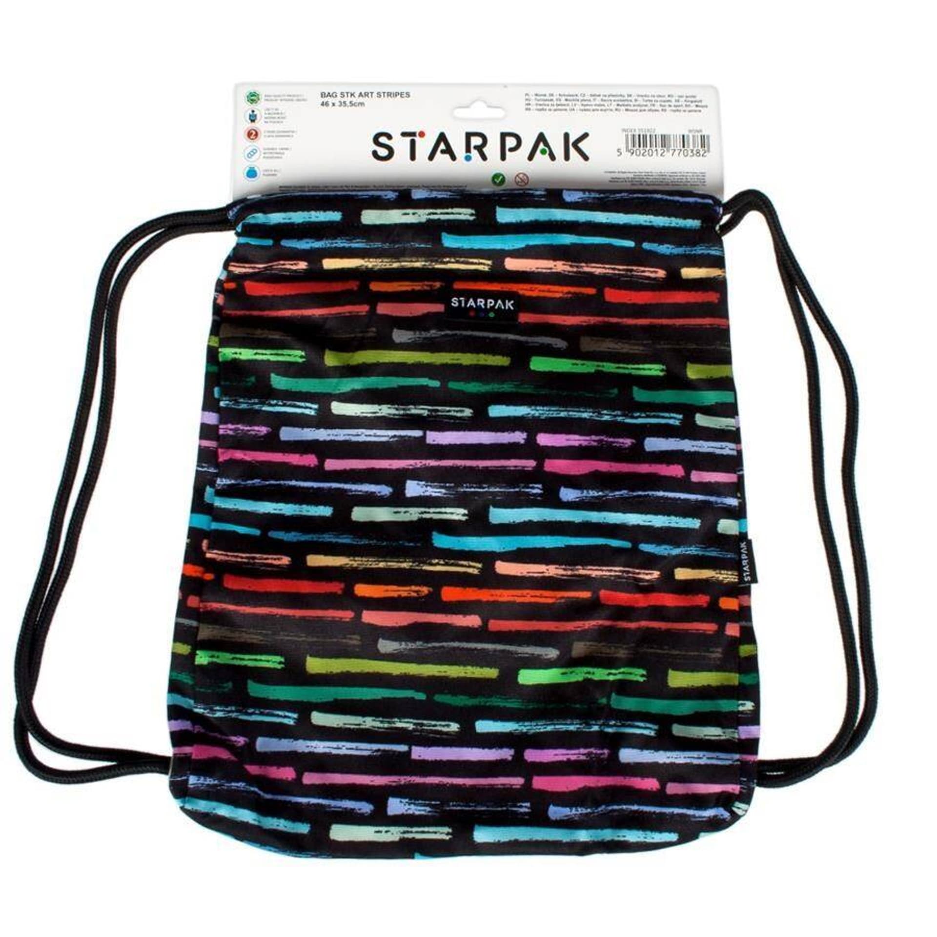 

Worek szkolny na ramię Art Stripes STARPAK 351922