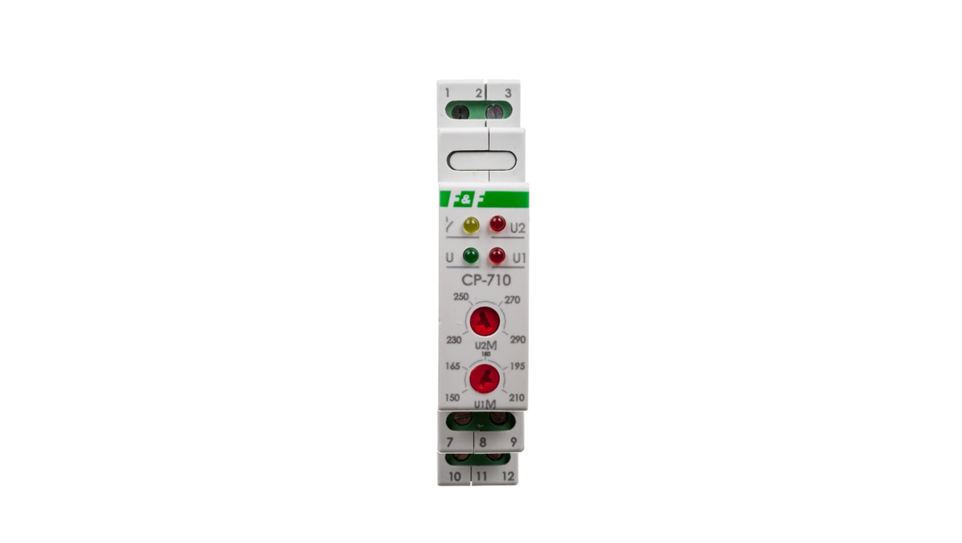 

Przekaźnik kontroli napięcia 1-fazowy 3x(50-450V)+N 1P 8A 150-210V/230-260V AC CP-710, 50-450v)+n 1p 8a 150-210v/230-260v ac cp-71