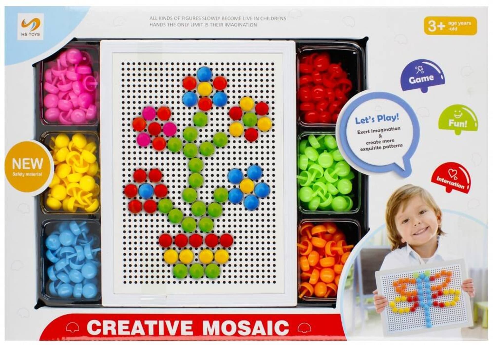 

Mozaika kreatywna 180 elementów do układania MEGA CREATIVE 460027