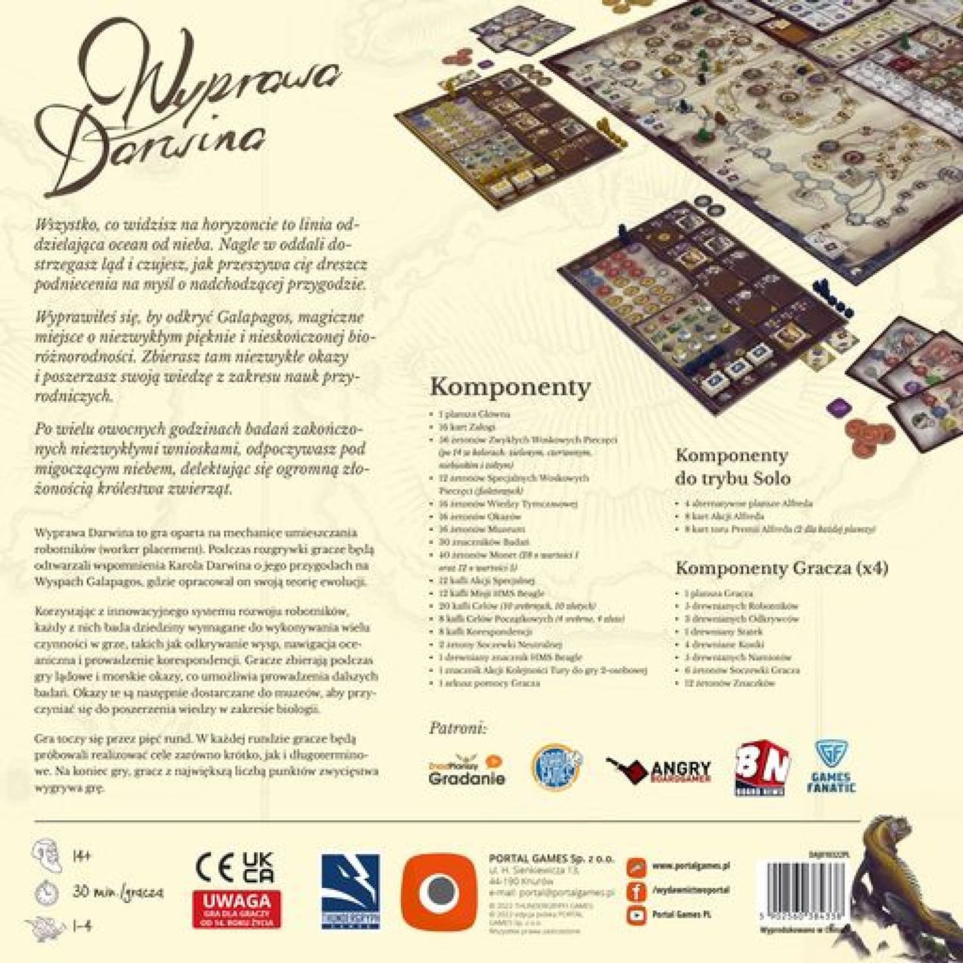 

GRA WYPRAWA DARWINA podstawa - PORTAL GAMES