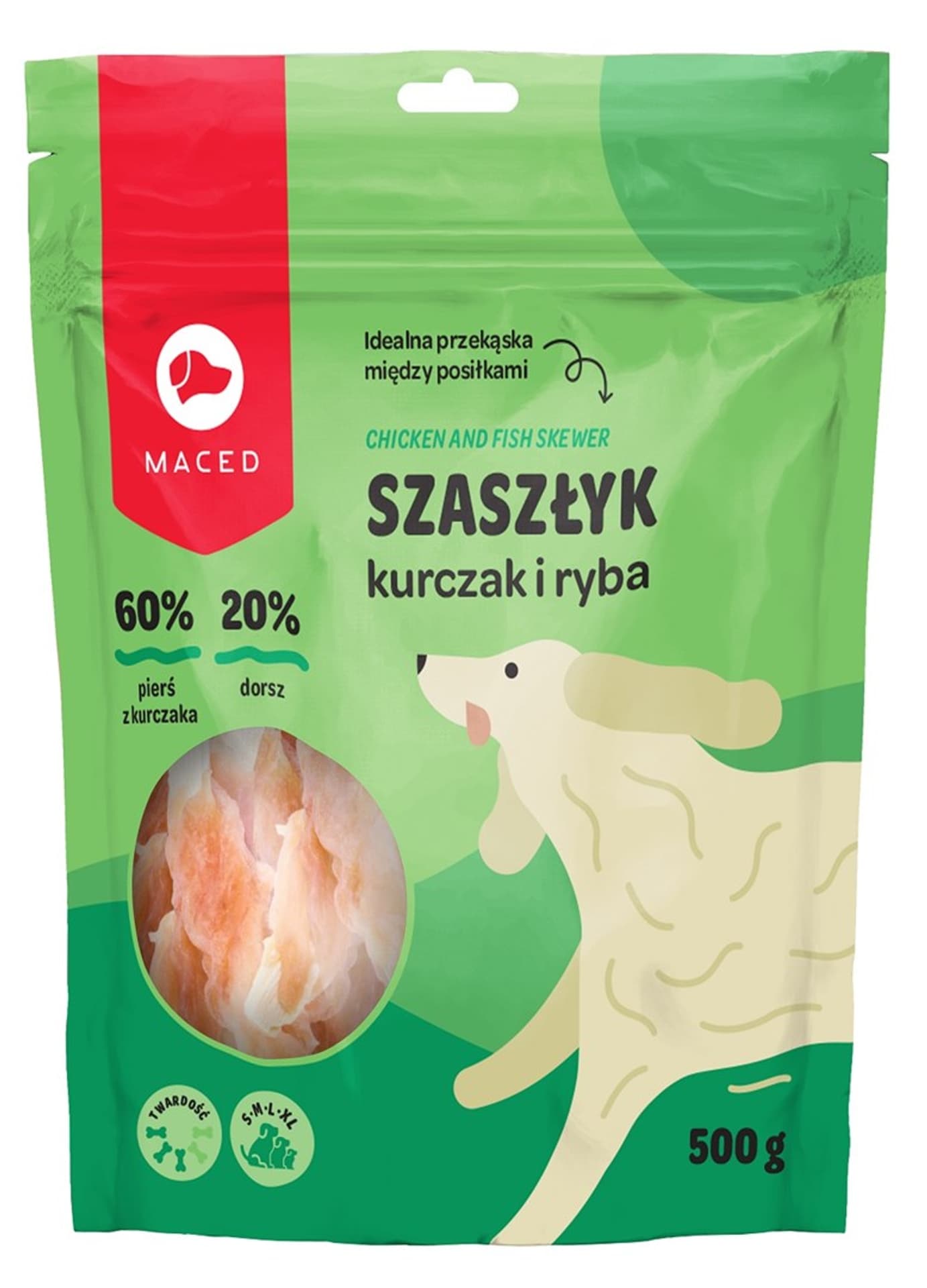 

MACED Przysmak dla psa - paluszki rybne z kurczakiem 500g
