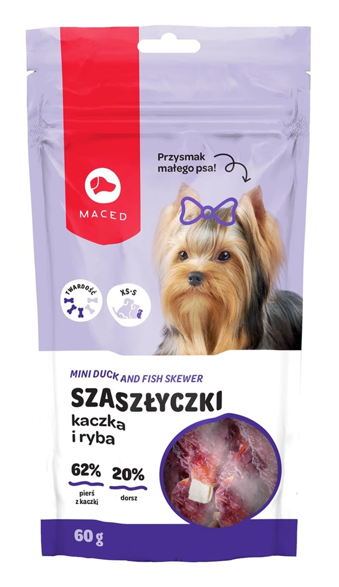

MACED YI Paluszki rybne z kaczką 60g