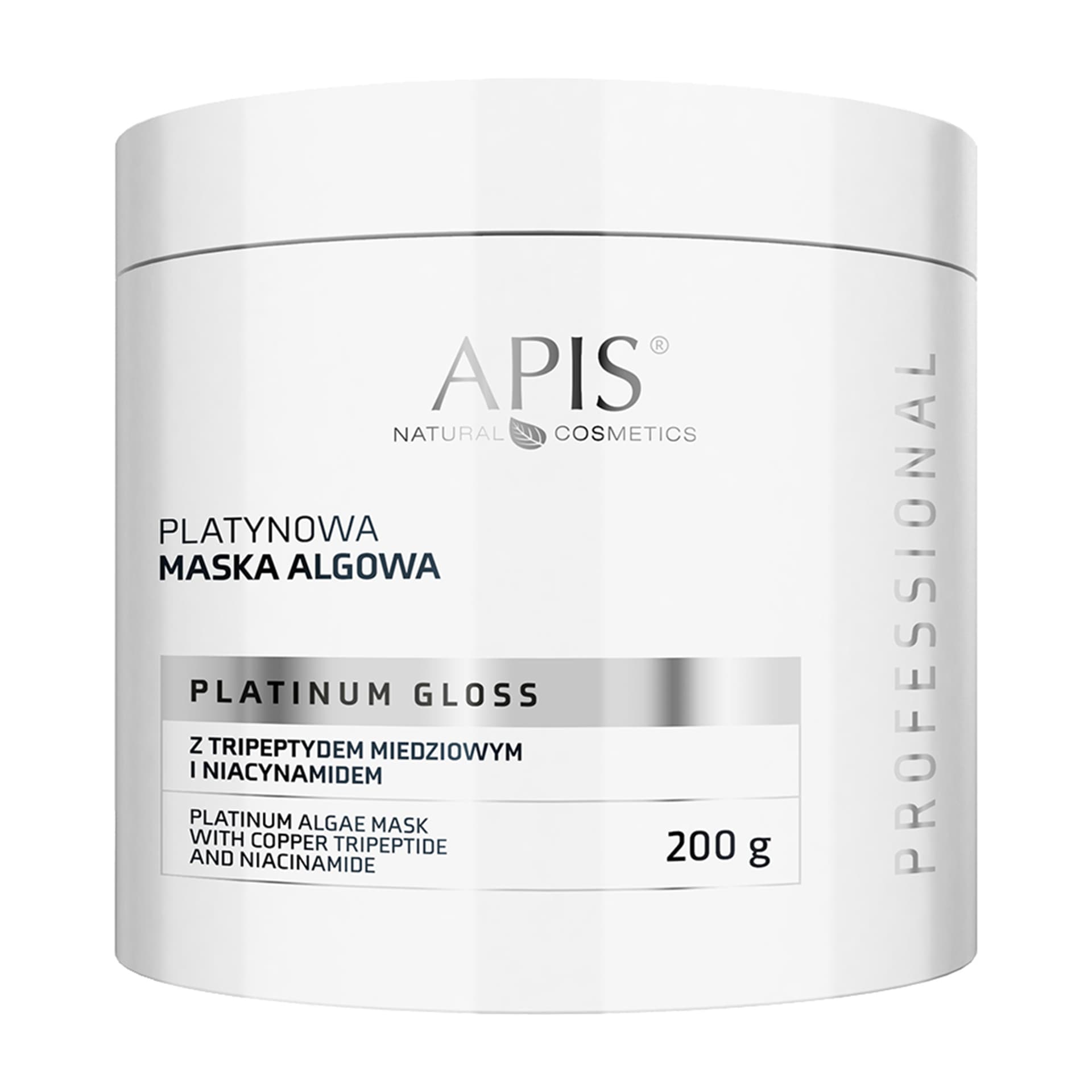 

Apis Platinum Gloss Platynowa maska algowa z tripeptydem midziowym i niacynamidem 200 g