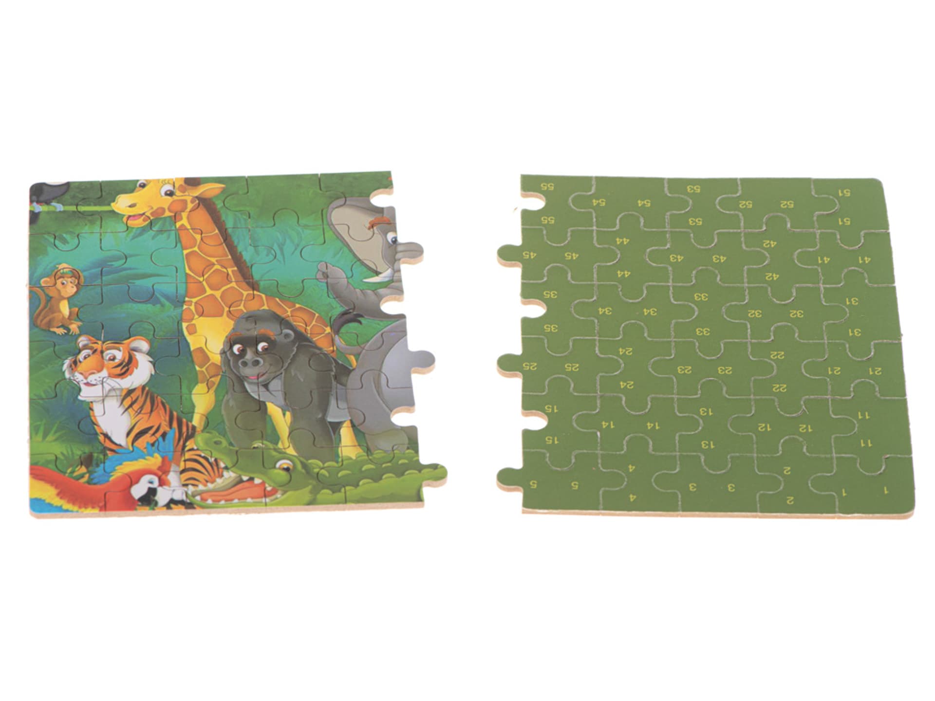

Puzzle dla dzieci bajkowe w puszce dżungla 60 elementów