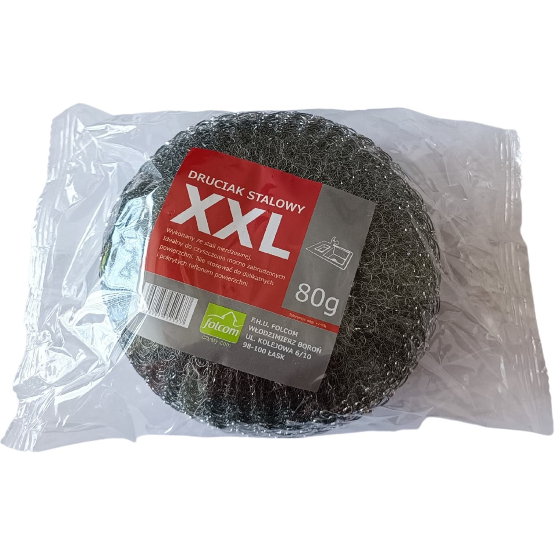 

Druciak stalowy XXL 80g FOLCOM DRU0