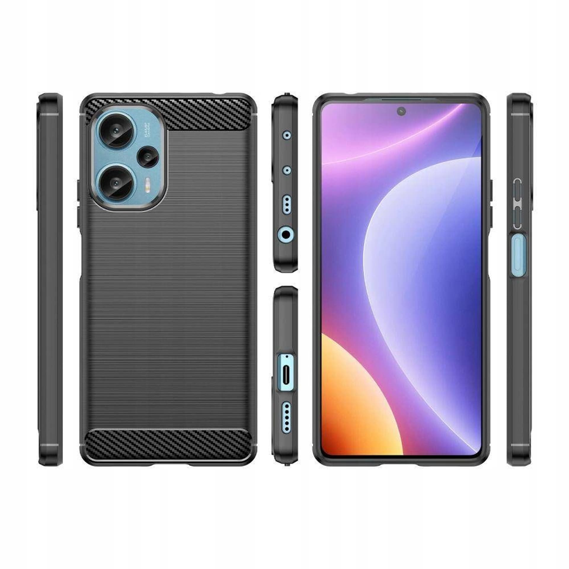 

Etui XIAOMI POCO F5 Tech-Protect TPU Carbon czarne
