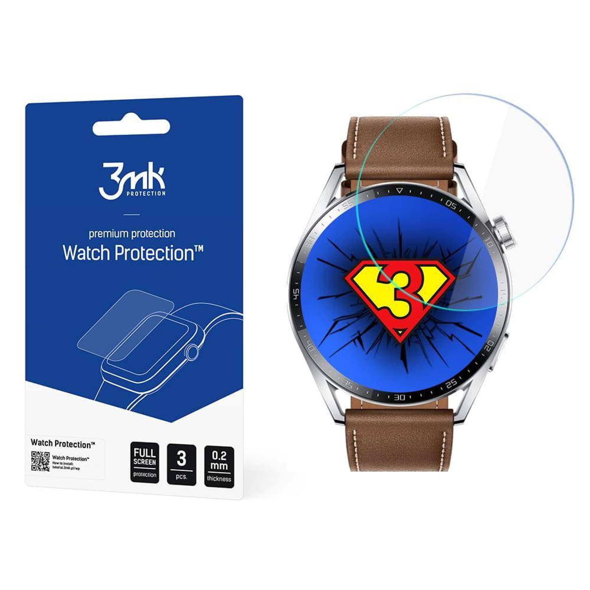 

3MK Folia ARC Huawei Watch GT 3 46mm Folia Fulscreen