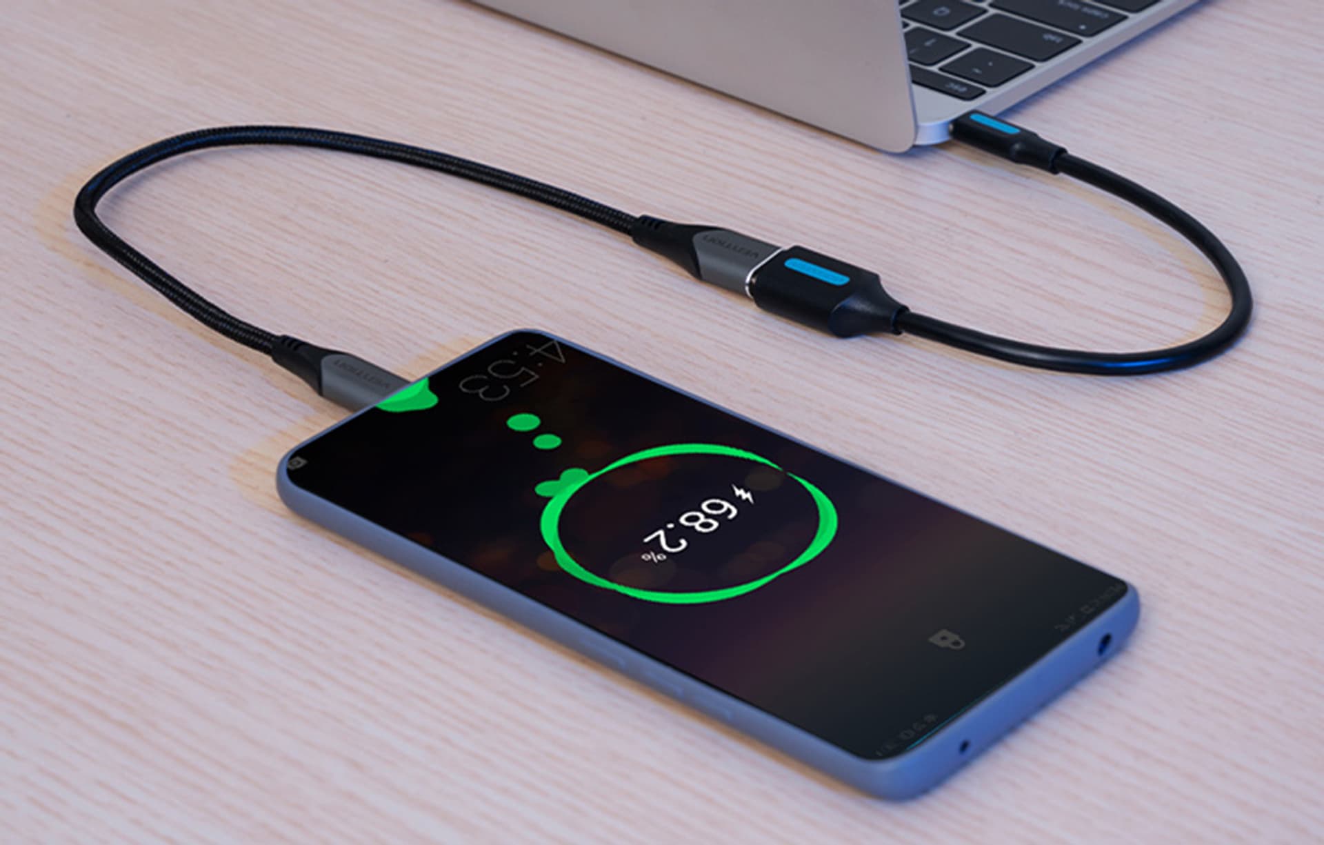 

Adapter OTG USB-C 2.0 męski do USB-A żeński Vention CCSBB 0.15m (czarny)