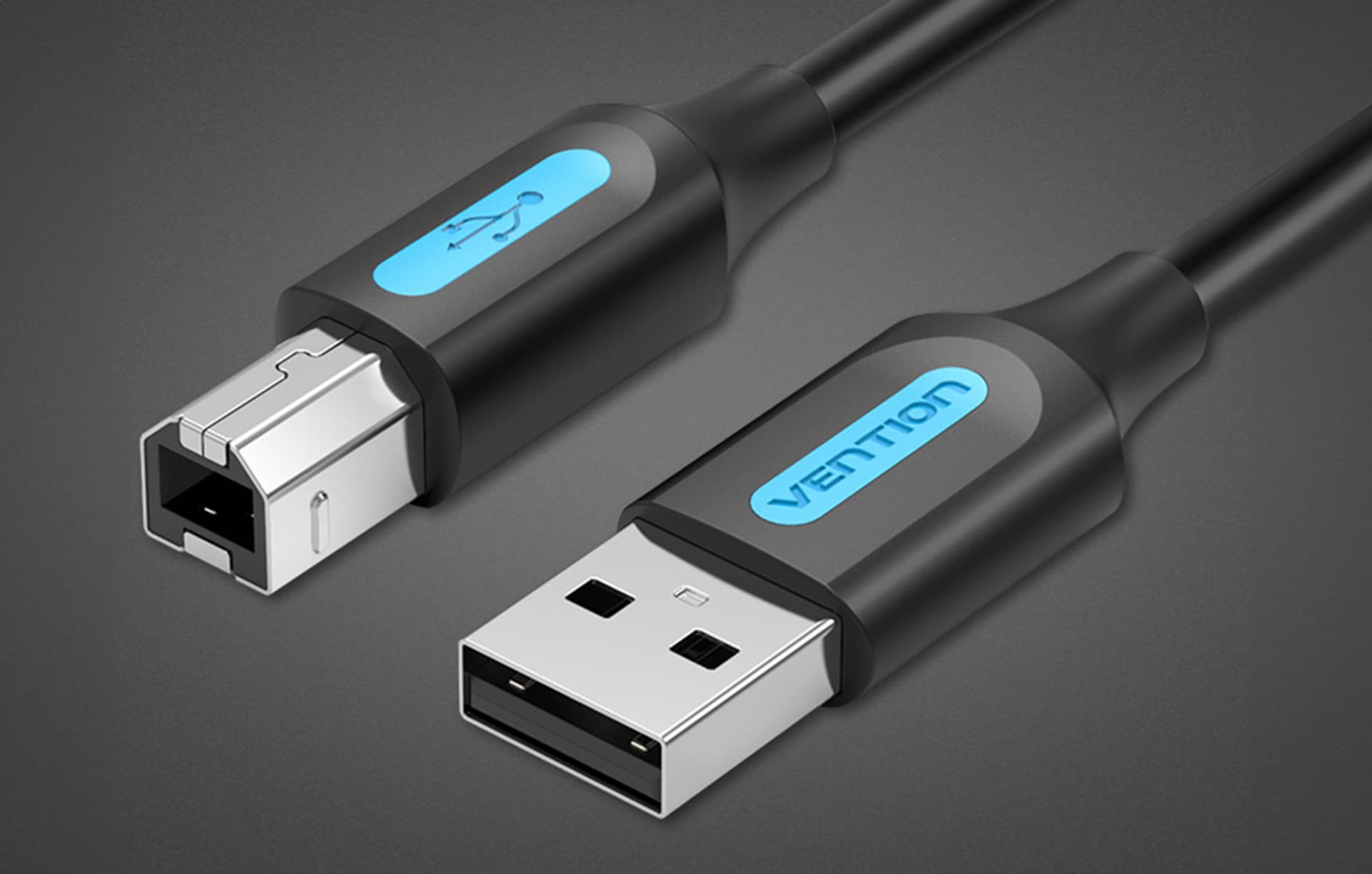 

Kabel USB 2.0 A do B Vention COQBD 0.5m (czarny)