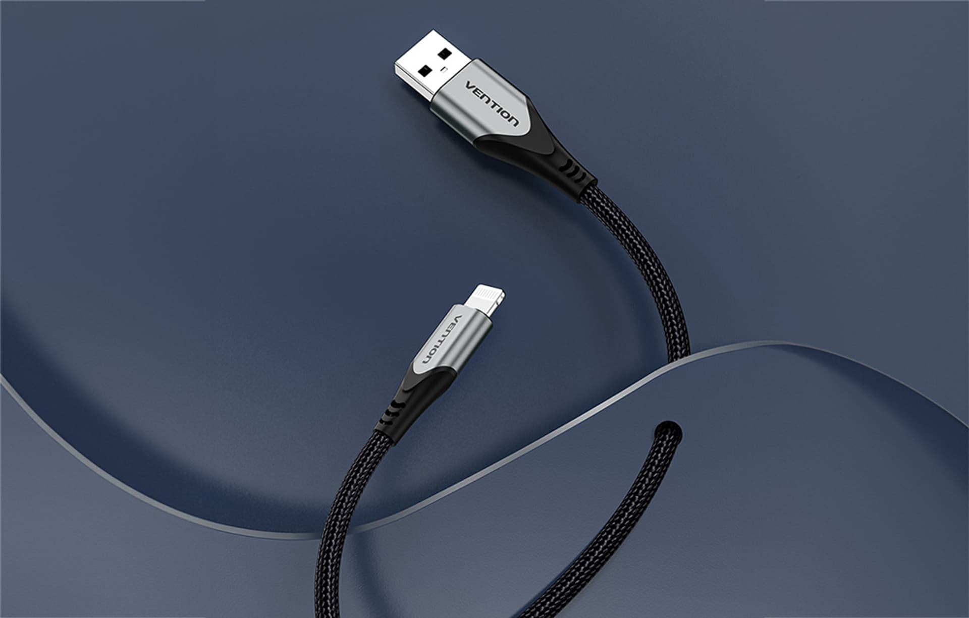 

Kabel USB 2.0 do Lightning Vention LABHF, 1m (szary)