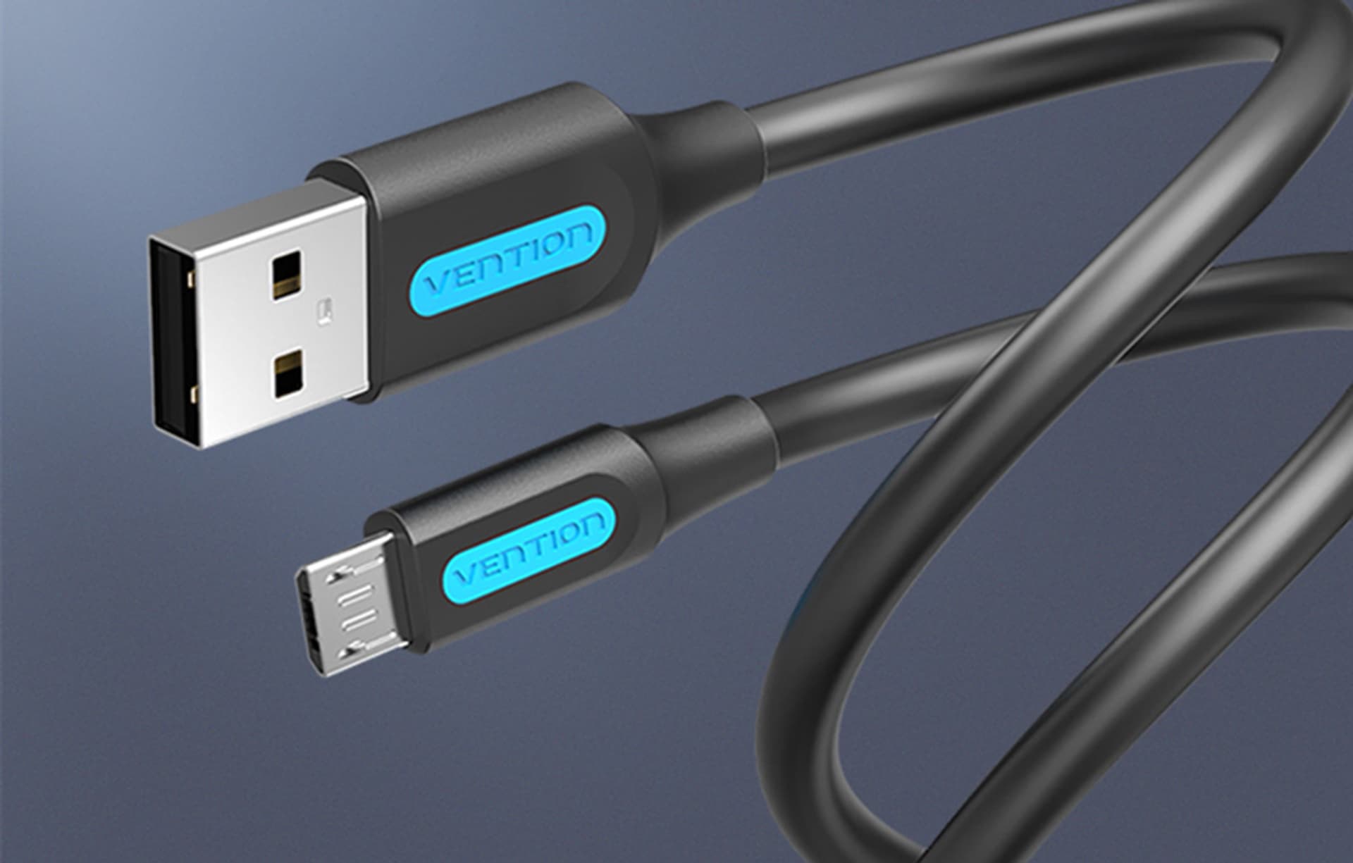 

Kabel ładowania USB 2.0 do Micro USB Vention COLBF 1m (czarny)