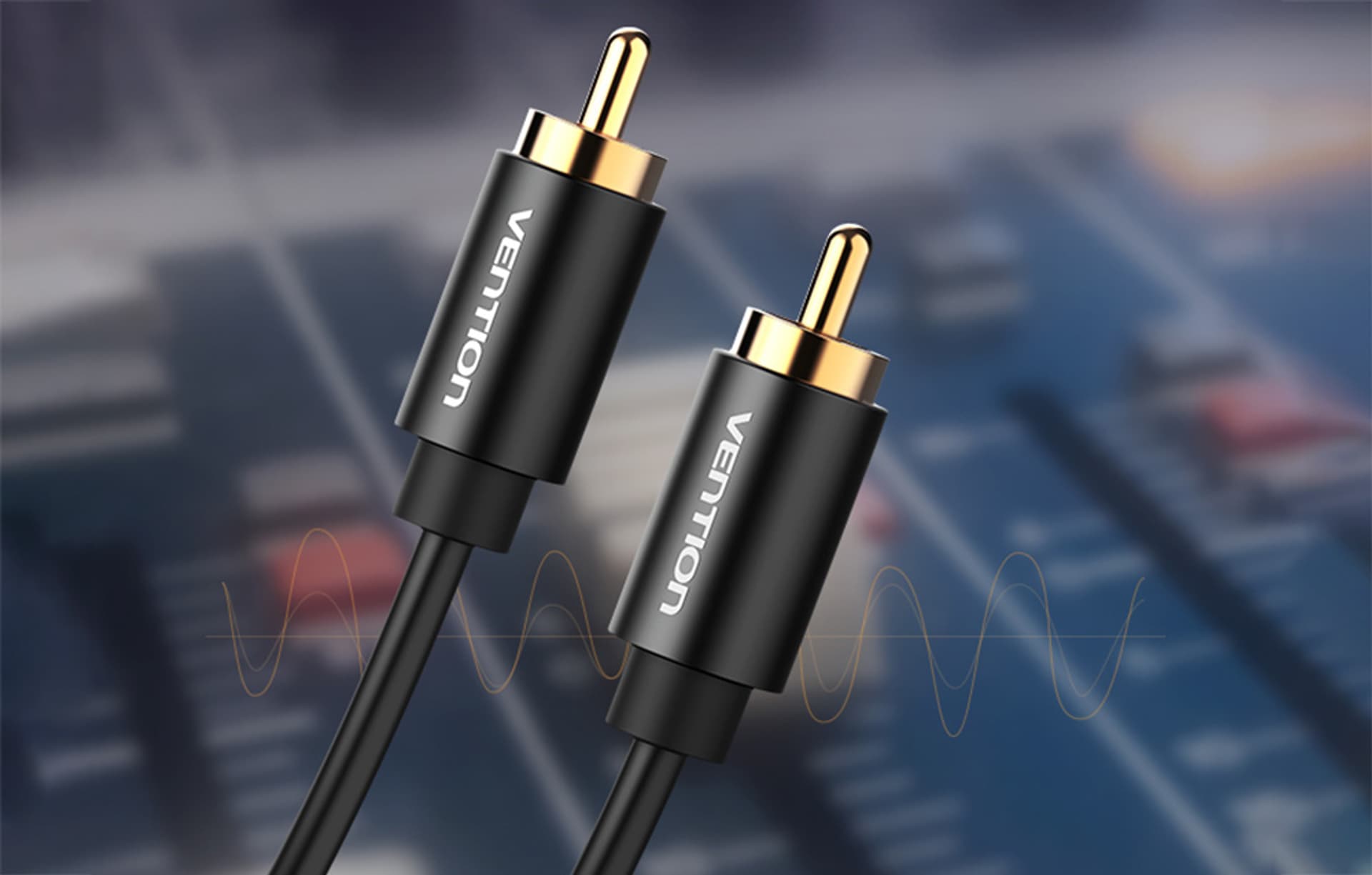 

Kabel RCA (Coaxial) Vention VAB-R09-B200 męsko-męski, 2m (czarny)