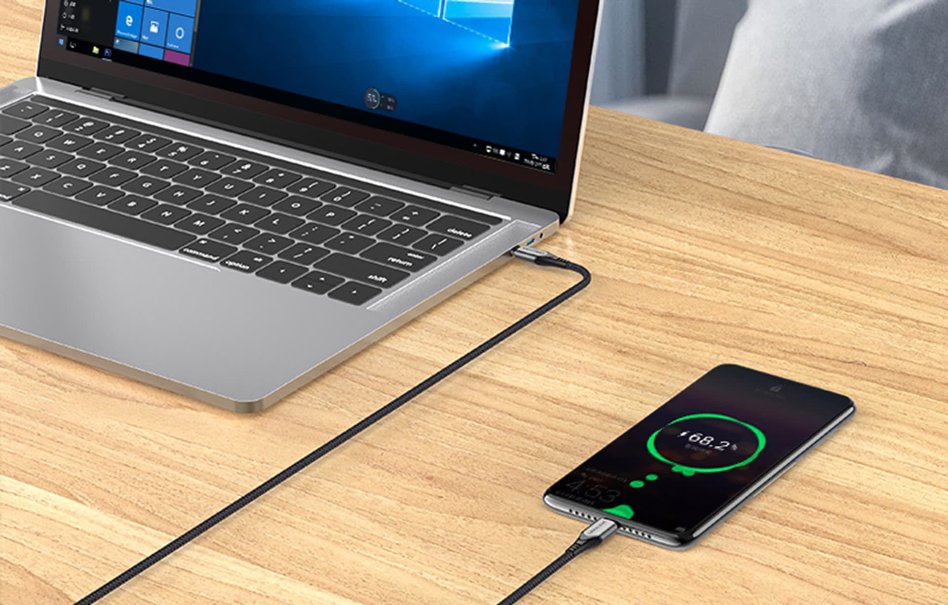 

Kabel ładowania USB-C do USB-C Vention, TAEHF, PD 5A, 1m (czarny)