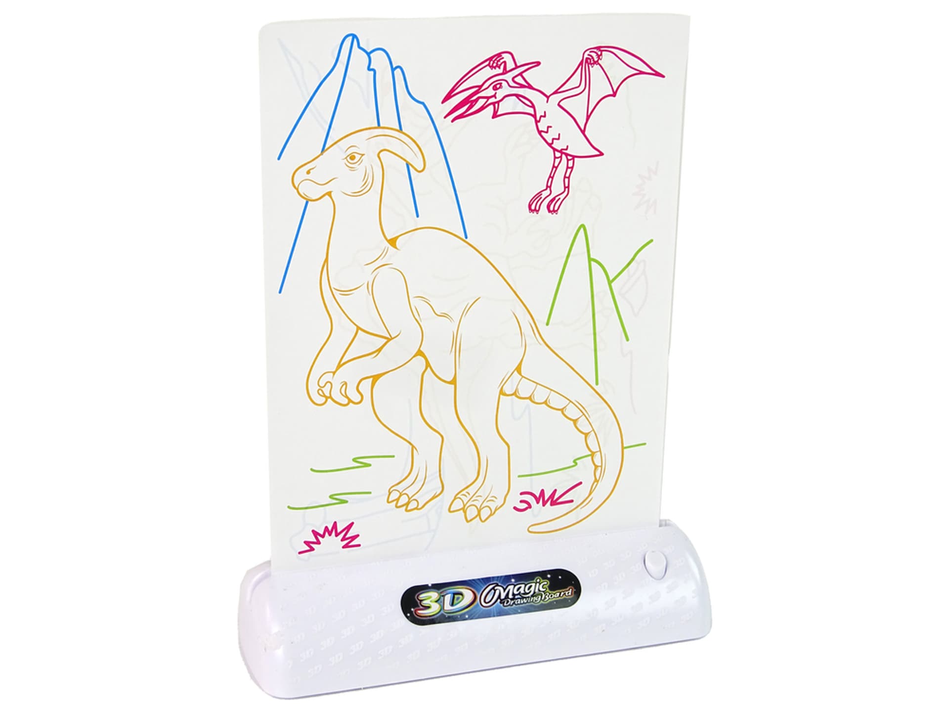 

Magiczna Tablica Podświetlany Szkicownik Dinozaurów 3D Pisaki