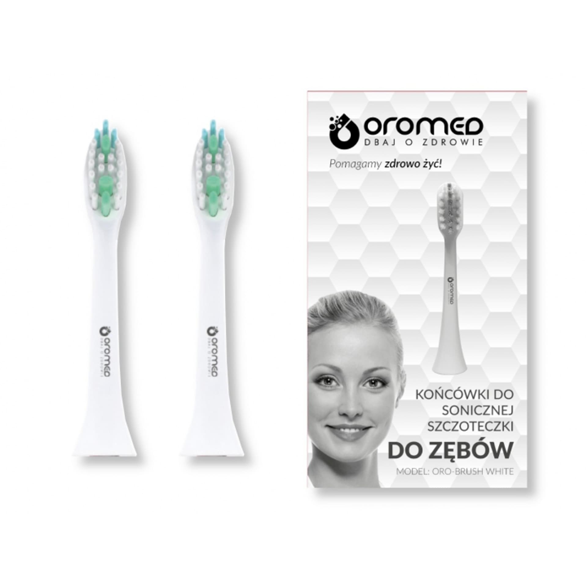 

Końcówki do szczoteczki sonicznej ORO-BRUSH WHITE