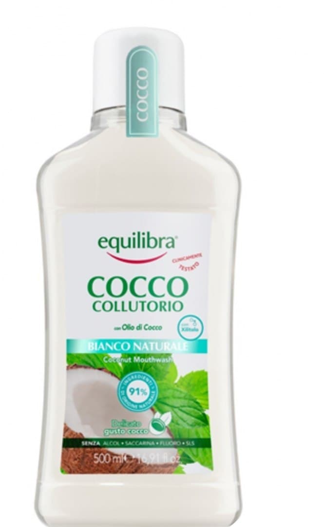 

Equilibra Oral Care Kokosowy Płyn do płukania jamy ustnej Naturalna Biel 500ml