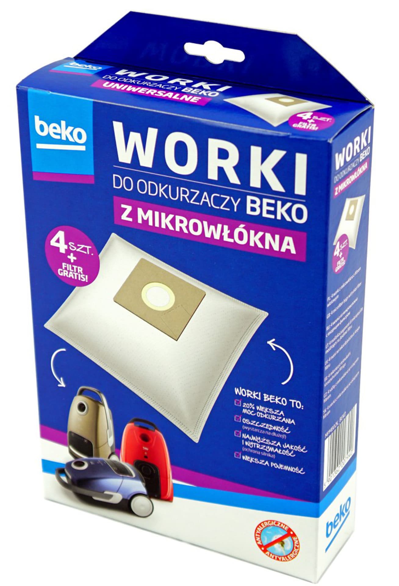 

Zestaw worki + filtr BEKO PLSP-IP-585