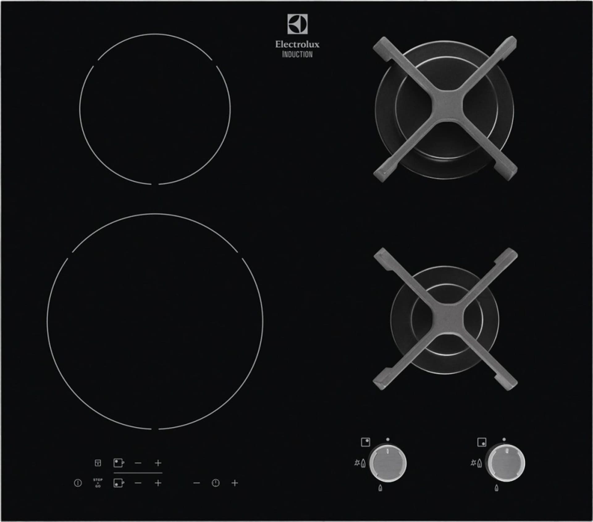 

Płyta gazowo-indukcyjna Electrolux EGD 6576NOK (4 pola grzejne; kolor czarny)