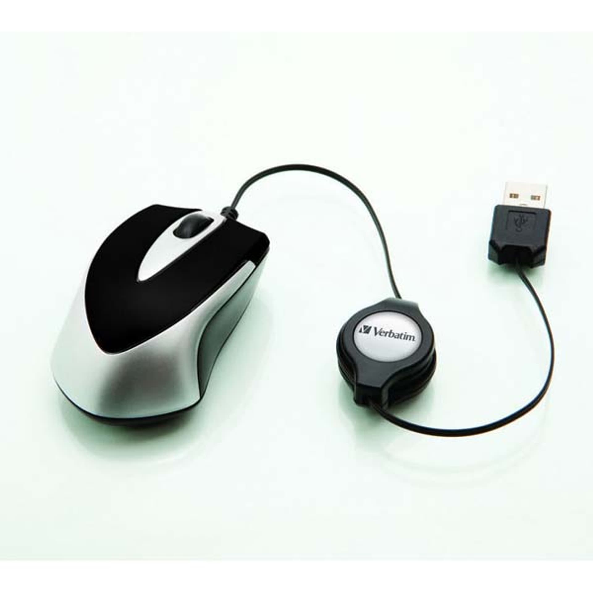 

Verbatim Mysz Go Mini 49020, 1000DPI, optyczna, 2kl., przewodowa USB, czarna, mini