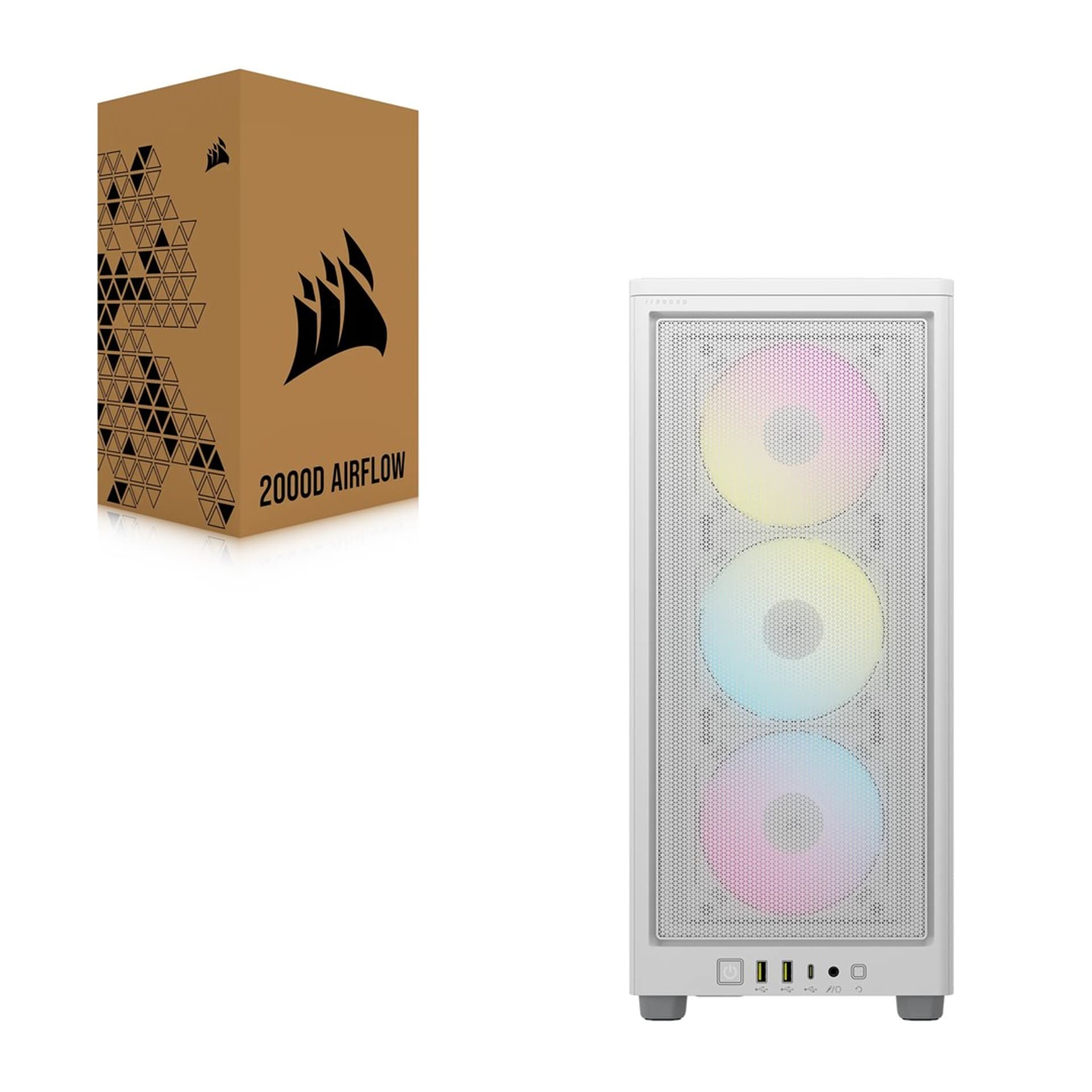 

Obudowa Corsair iCUE 2000D RGB AIRFLOW White