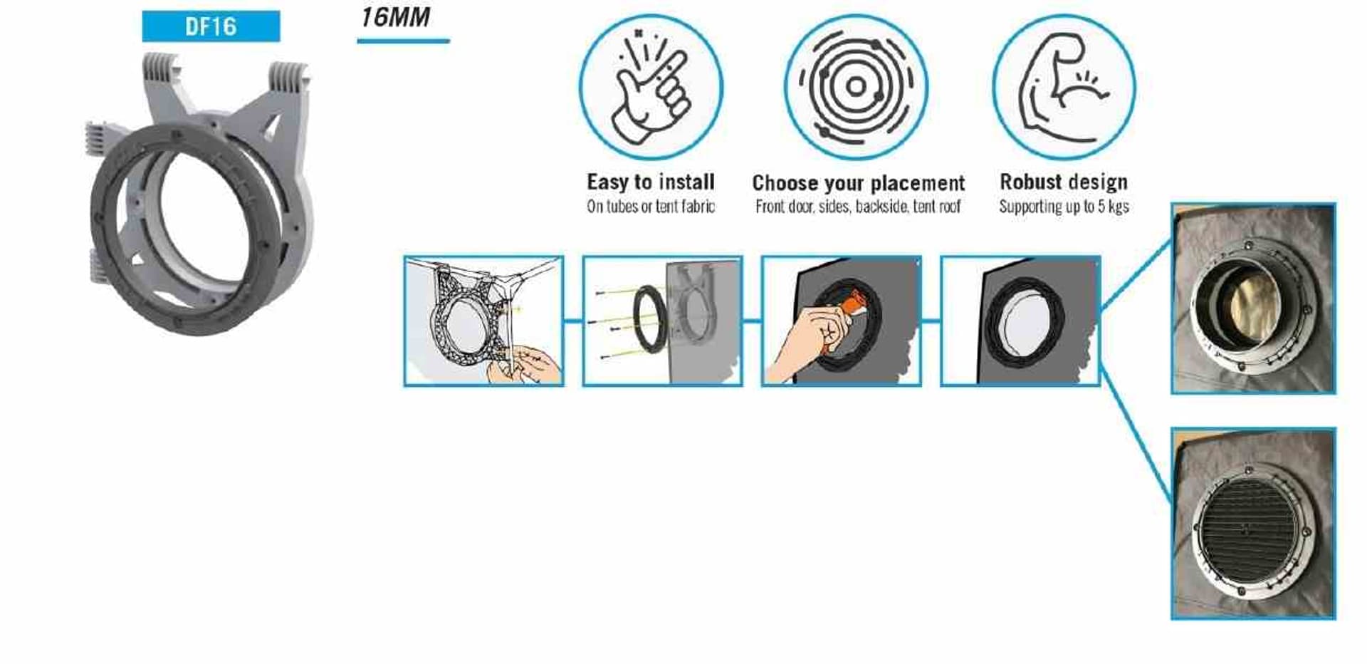 

SECRET JARDIN ŁĄCZNIK FI100MM NA KOŁ KANAŁOWY DF16