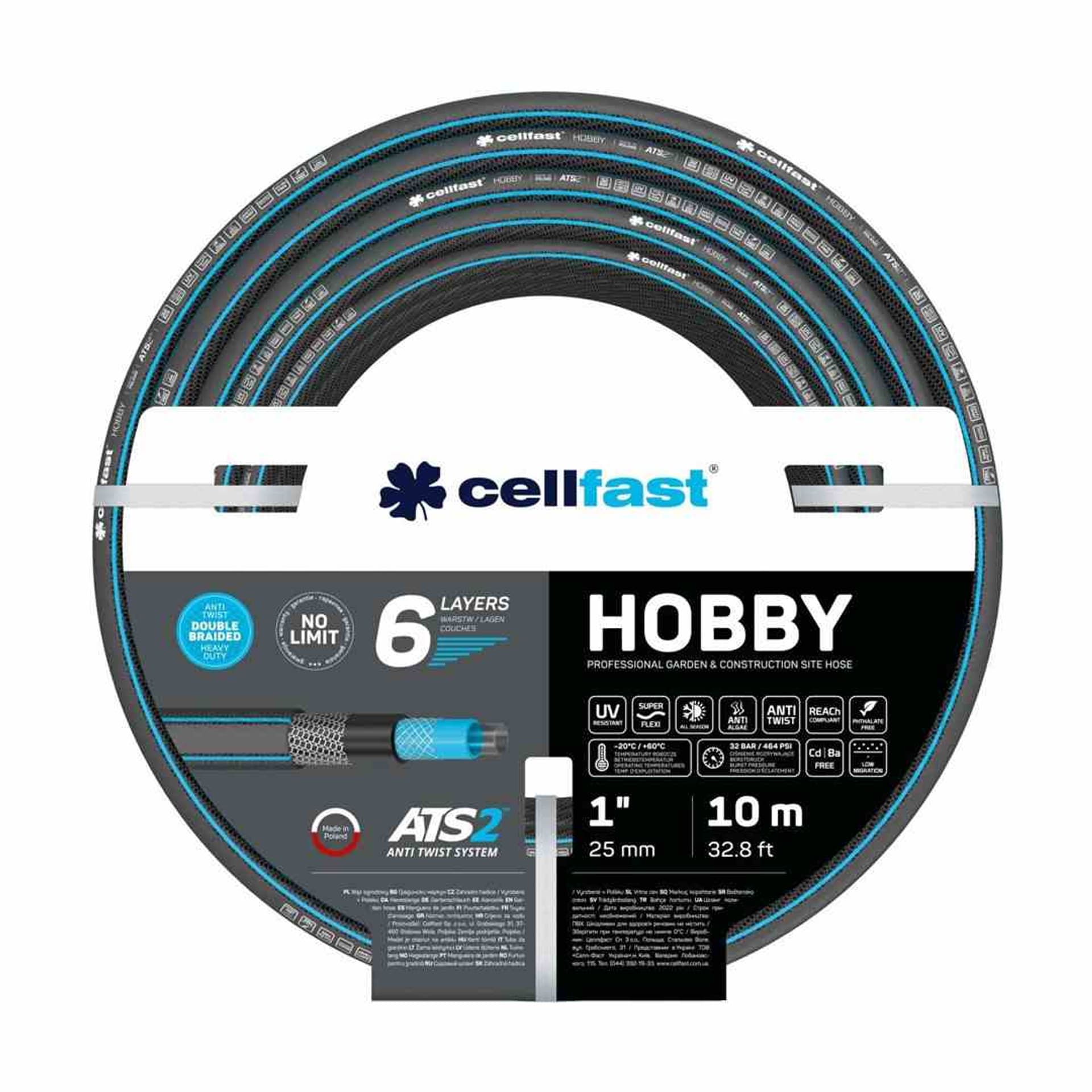 

CELLFAST WĄŻ OGRODOWY HOBBY 1" 10M