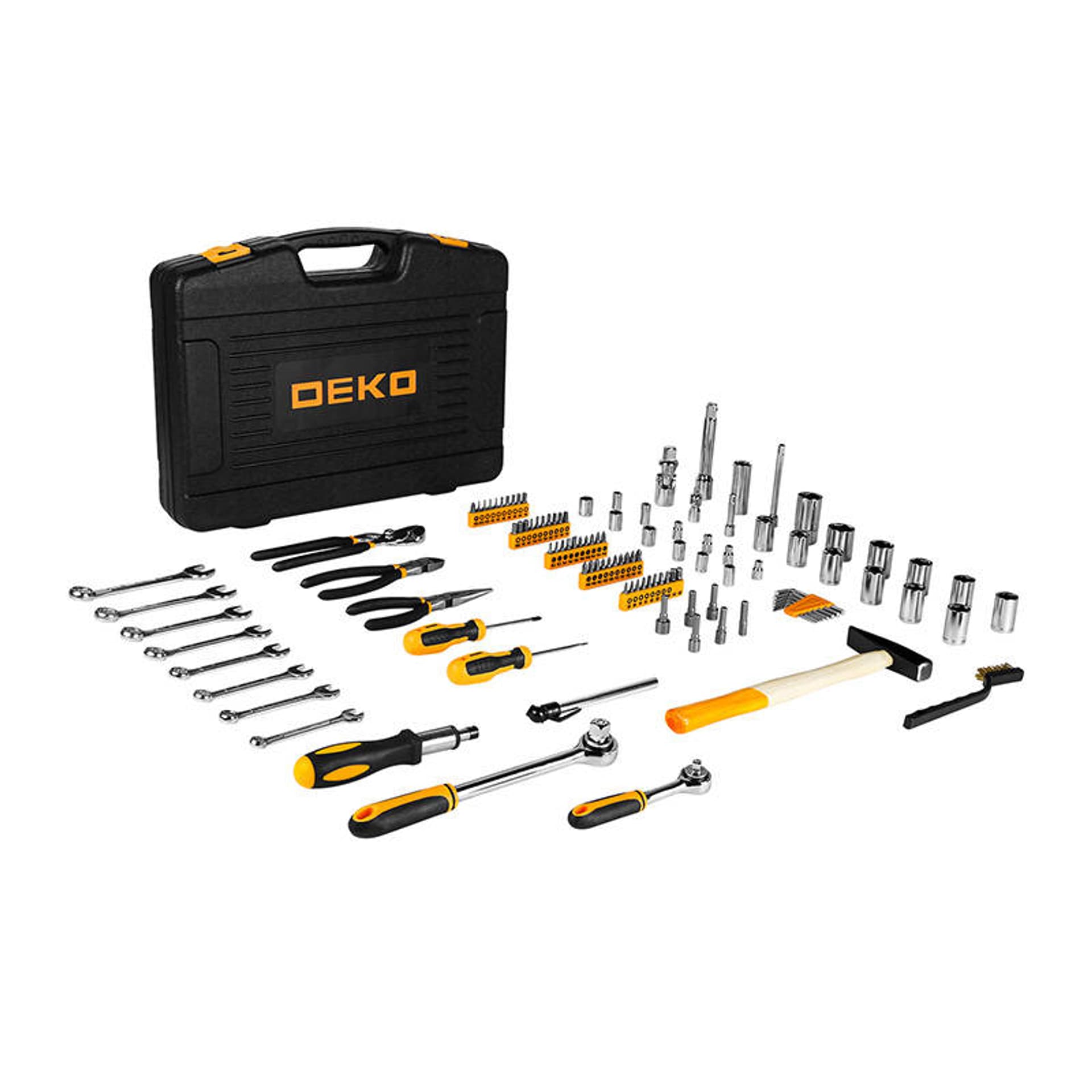 

Zestaw narzędzi Deko Tools DKMT113, 113sztuk