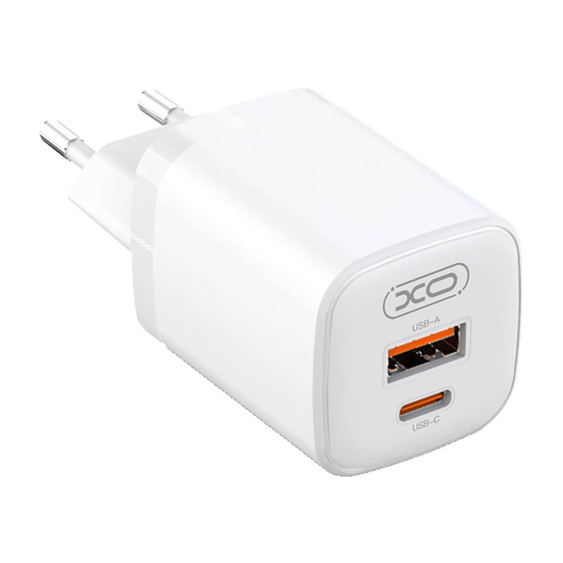 

Ładowarka sieciowa XO L96, USB, USB-C, 30W (biała)