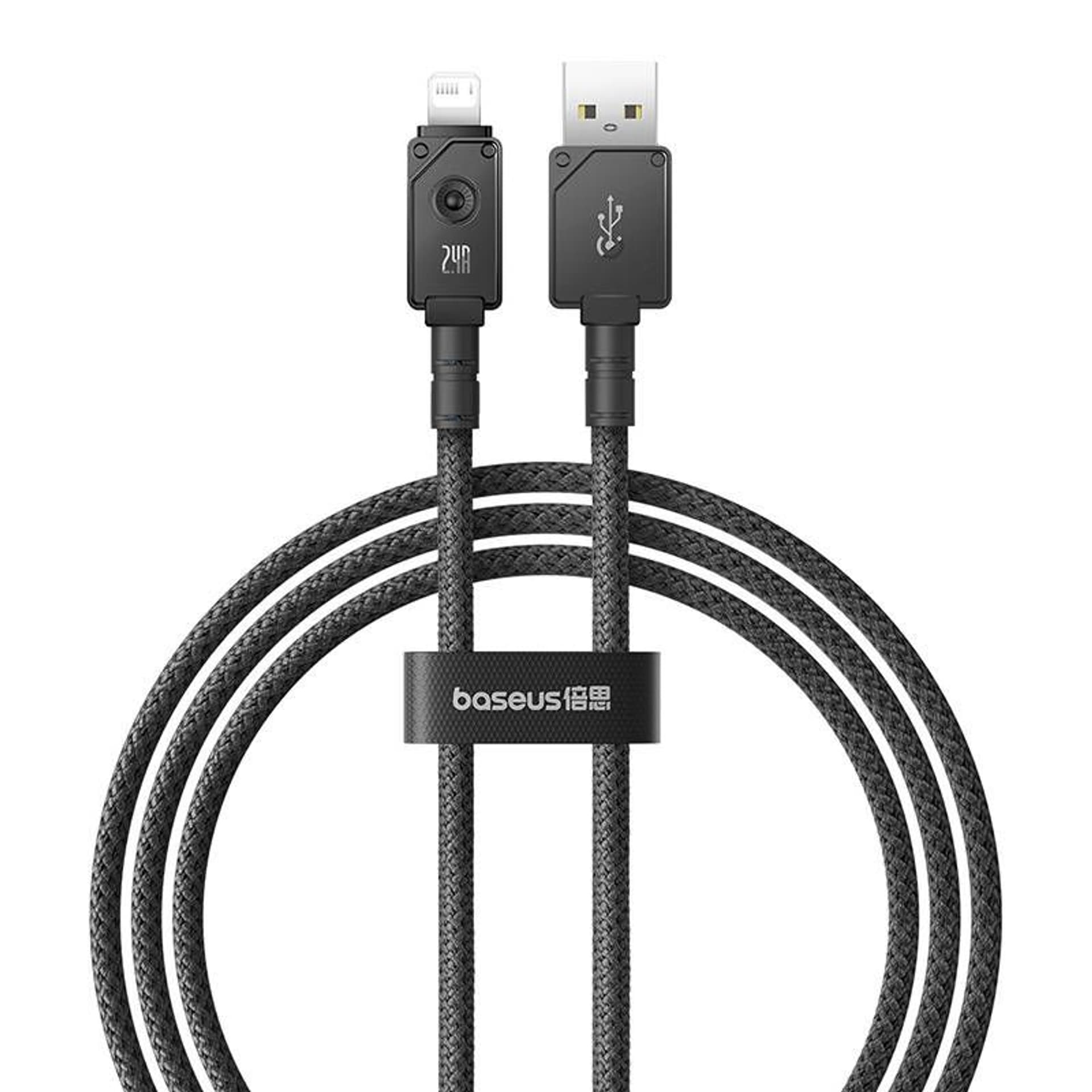 

Kabel szybkiego ładowania Baseus USB do IP 2,4A,1m (Czarny)