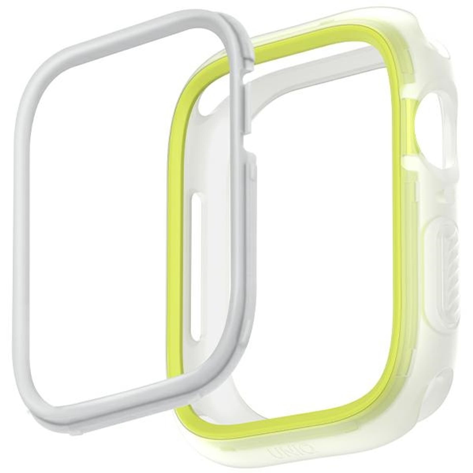 

UNIQ etui Moduo Apple Watch Series 4/5/6/7/8/SE/SE2 40/41mm limonka-biały/lime-white