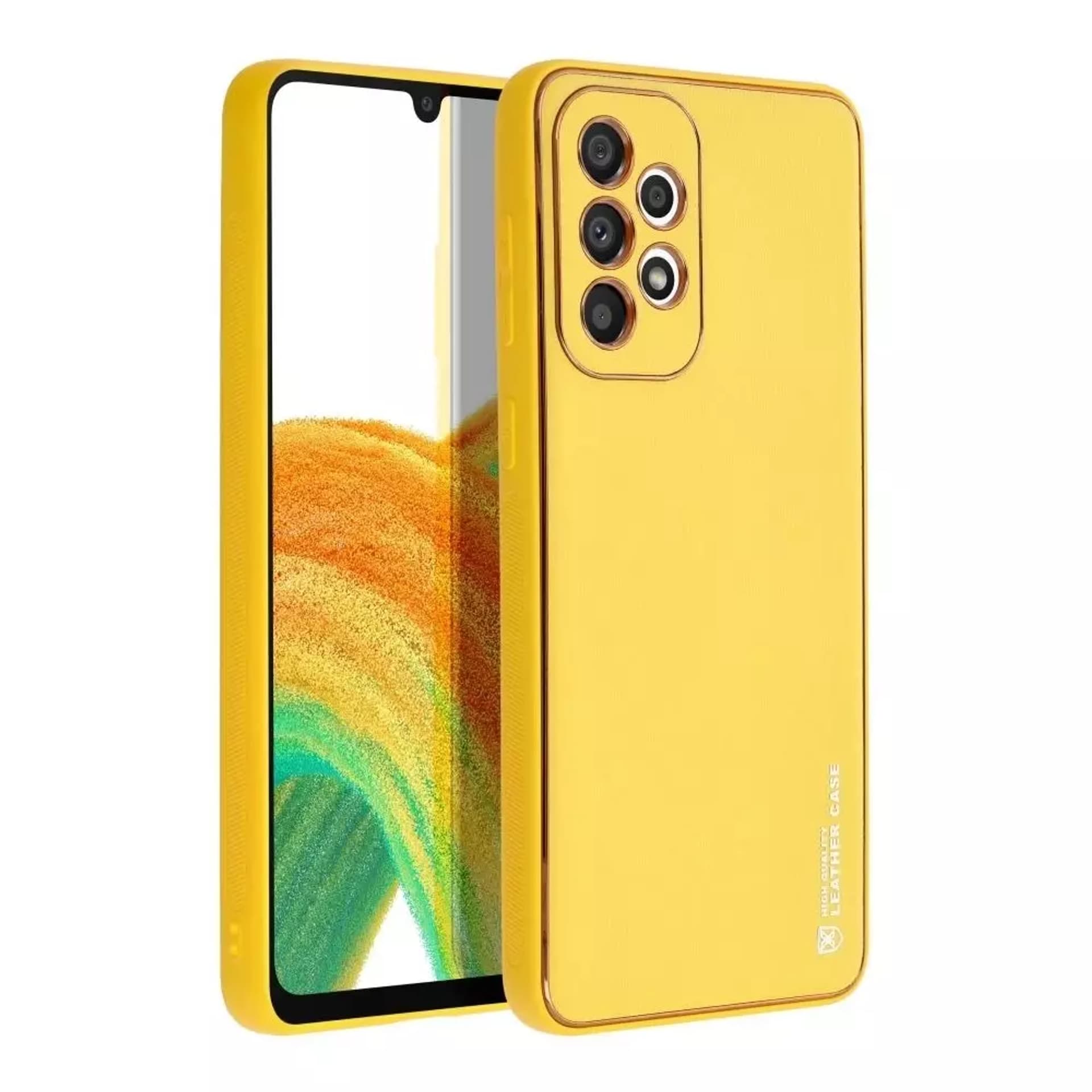 

Futerał LEATHER Case skórzany do SAMSUNG Galaxy A33 5G żółty