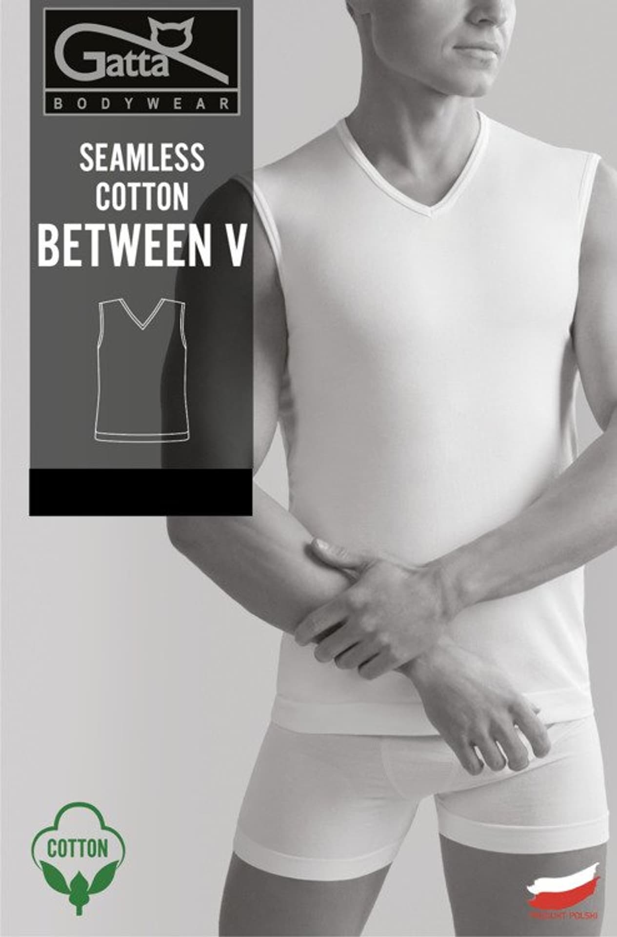 

KOSZULKA GATTA BETWEEN V SEAMLESS COTTON (kolor biały, rozmiar XL)