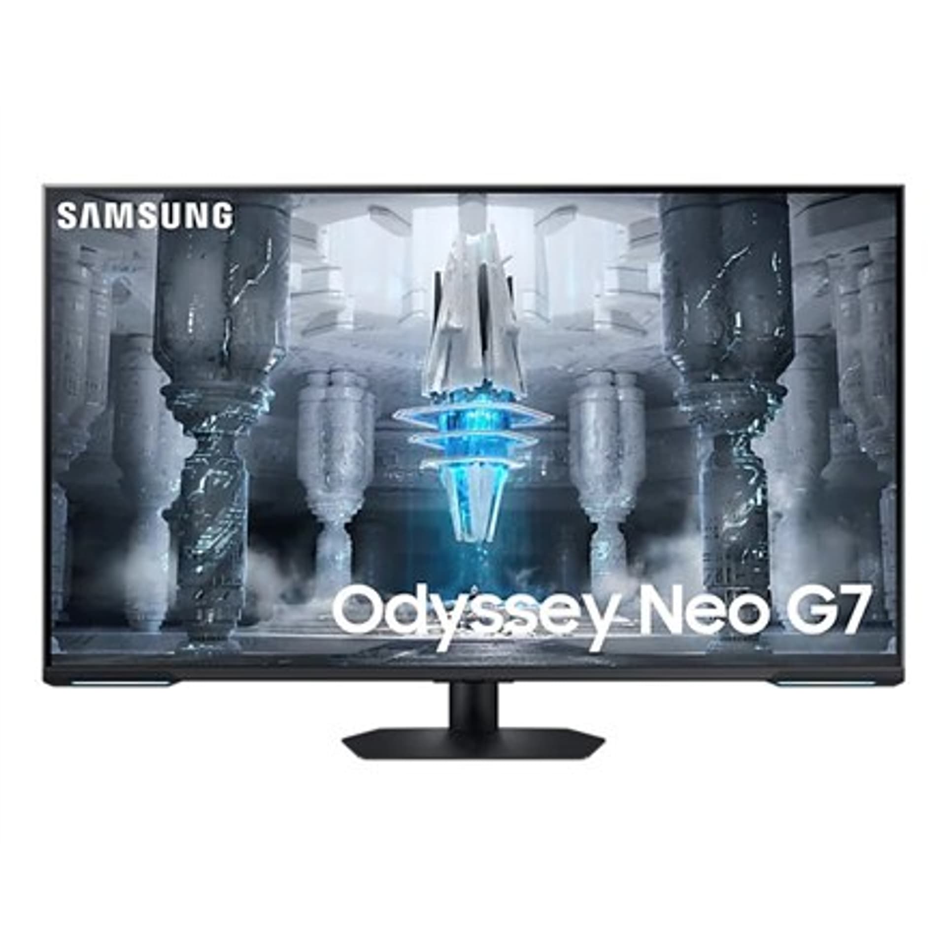 

Samsung Odyssey Neo G7 G70NC LS43CG700NUXEN 43", VA, UHD, 3840 x 2160, 16:9, 1 ms, 400 cd/m², Czarny/Biały, Ilość portów HDMI 2,