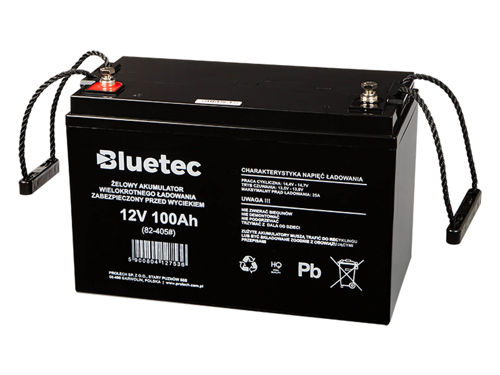 

82-405# Akumulator żelowy 12v/100ah bluetec