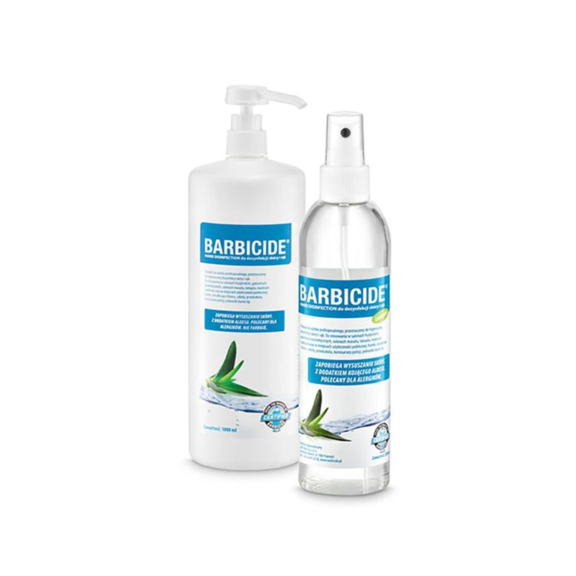 

Barbicide - zestaw Barbicide Hand Disinfecttion do dezynfekcji rąk i skóry 1000 ml + 250 ml