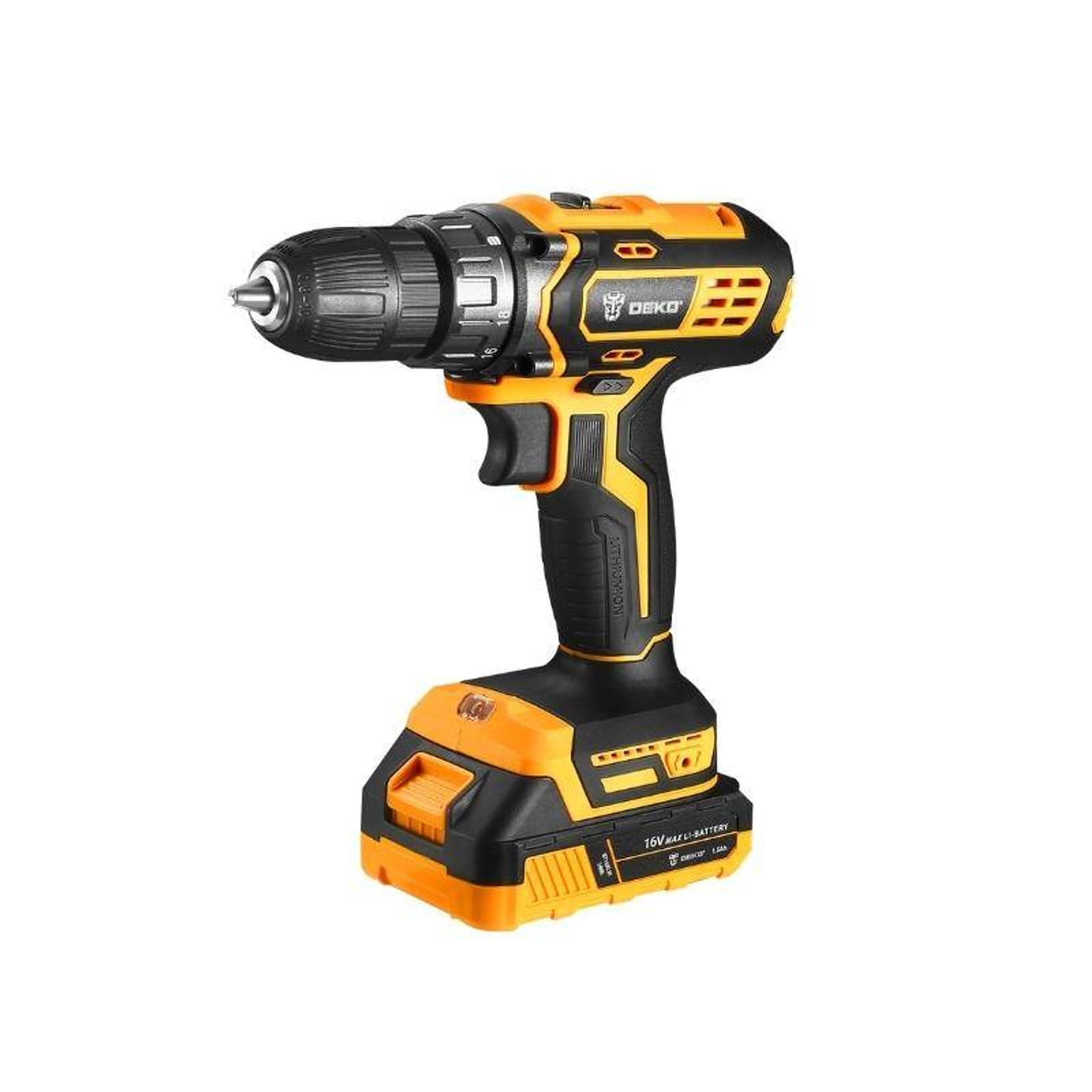

Akumulatorowa wiertarko-wkrętarka Deko Tools DKCD16XL01-B5S2 16V
