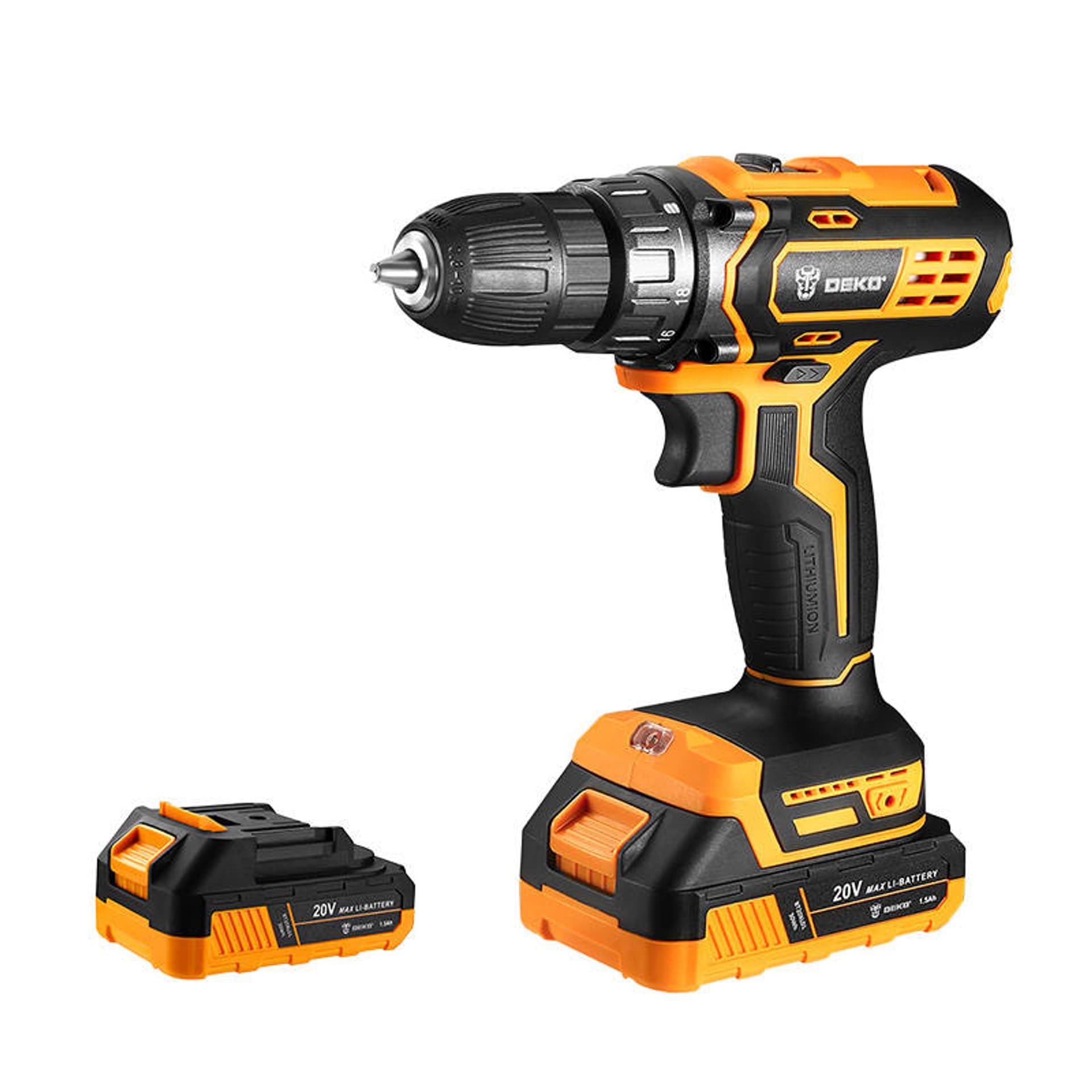 

Akumulatorowa wiertarko-wkrętarka Deko Tools DKCD20XL01-H10S2 20V