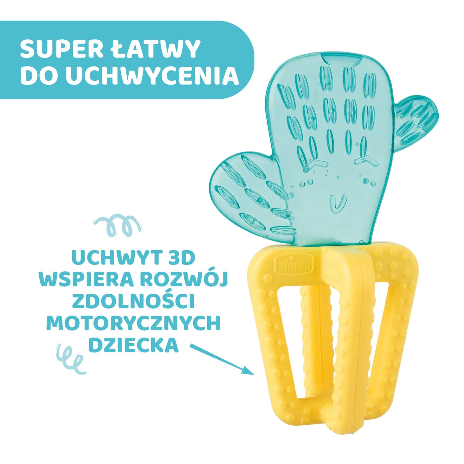 

GRYZAK WODNY KAKTUS 4M+ CHICCO Gryzak na ząbkowanie