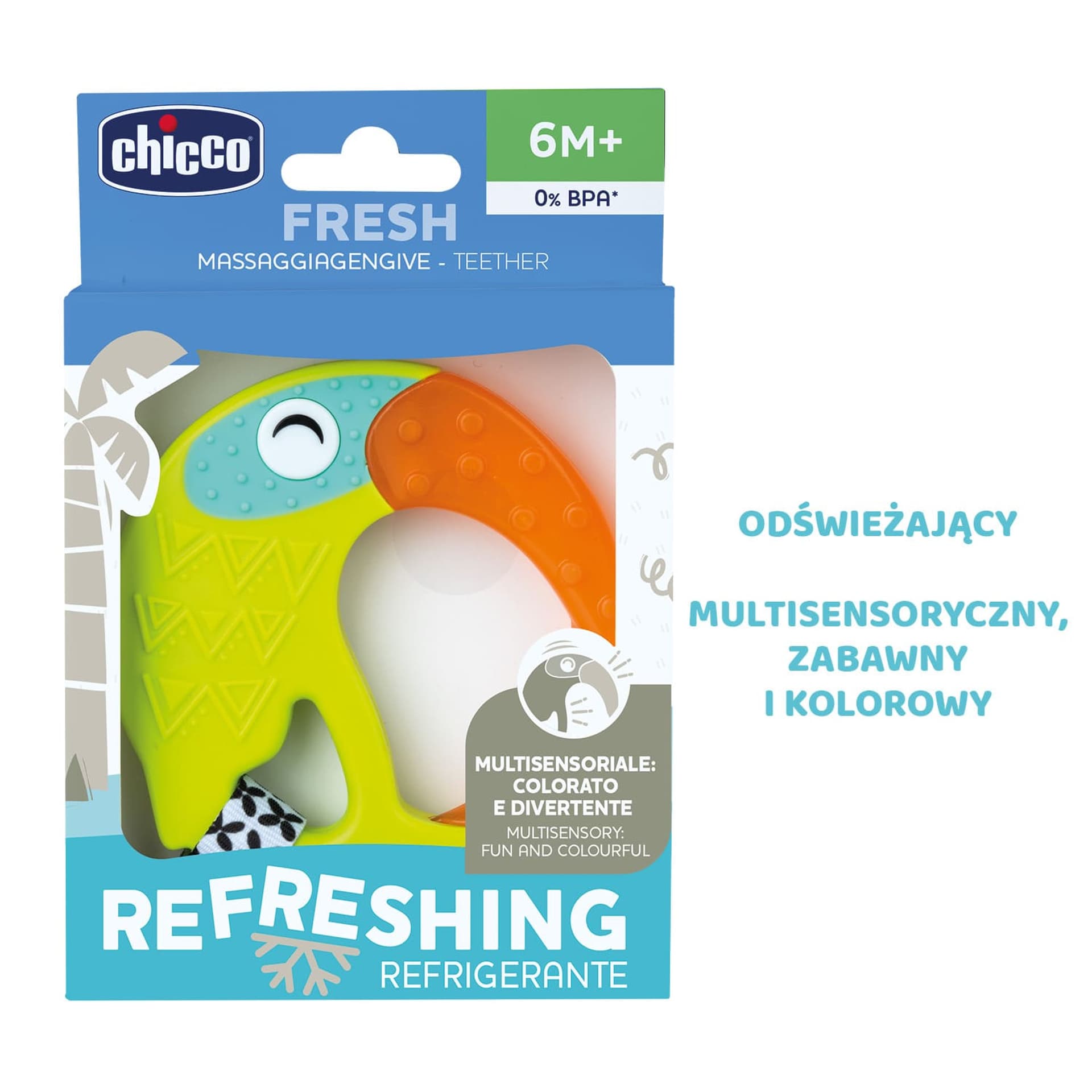 

GRYZAK WODNY TUKAN 6M+ CHICCO Gryzak na ząbkowanie