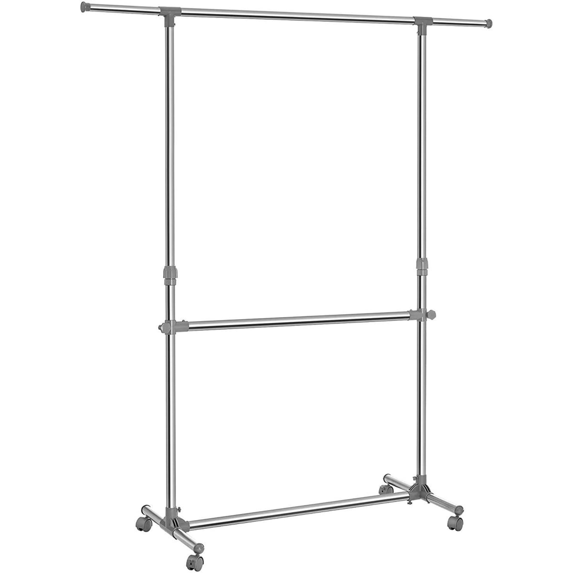 

Mobilny wieszak na ubrania 2 poziomy 198 cm