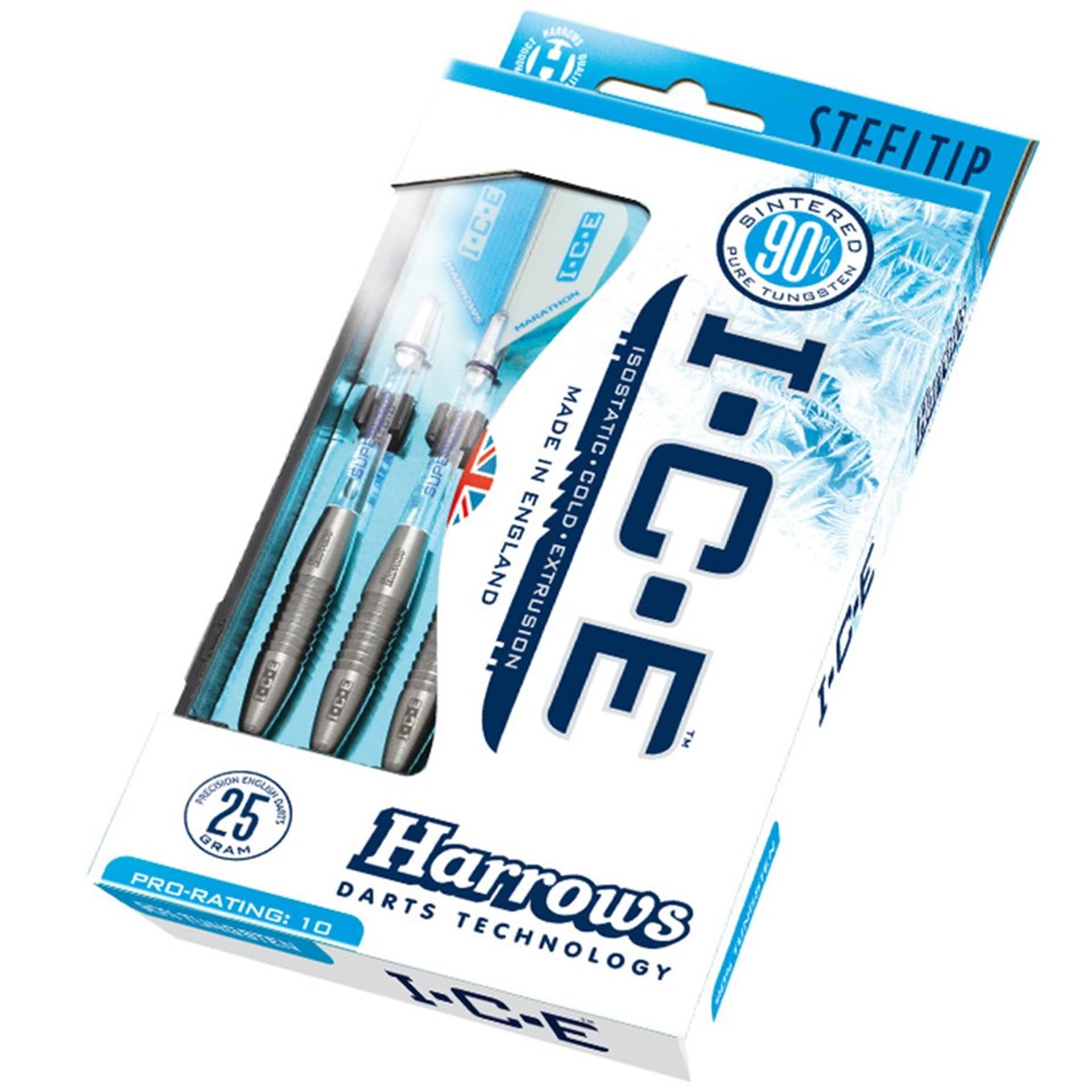 

Rzutki Harrows Ice White 90% Steeltip 25g 3 szt