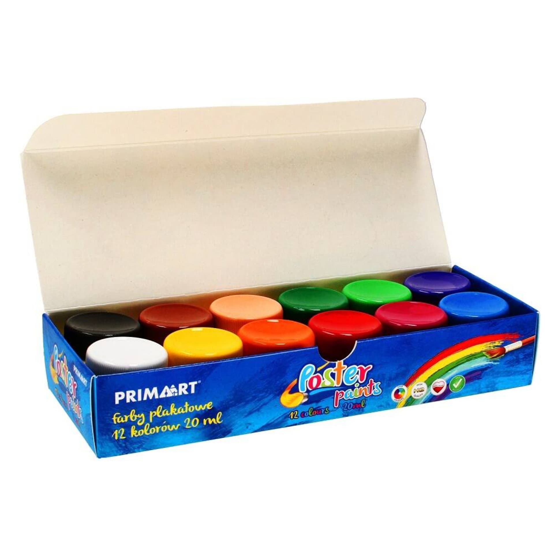 

Farby plakatowe 12 kolorów 20 ml PRIMA ART 299717